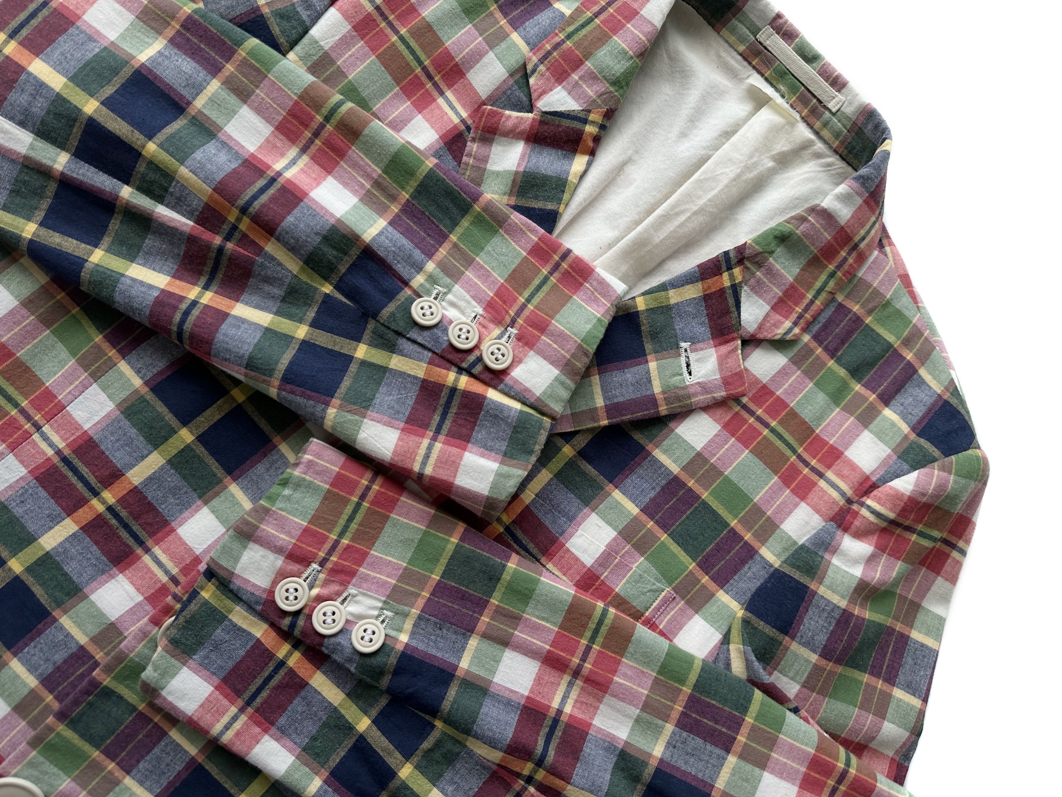 Comme des Garcons Comme des Garcons Homme Plus check multicolour blazer Size 46R - 5 Thumbnail