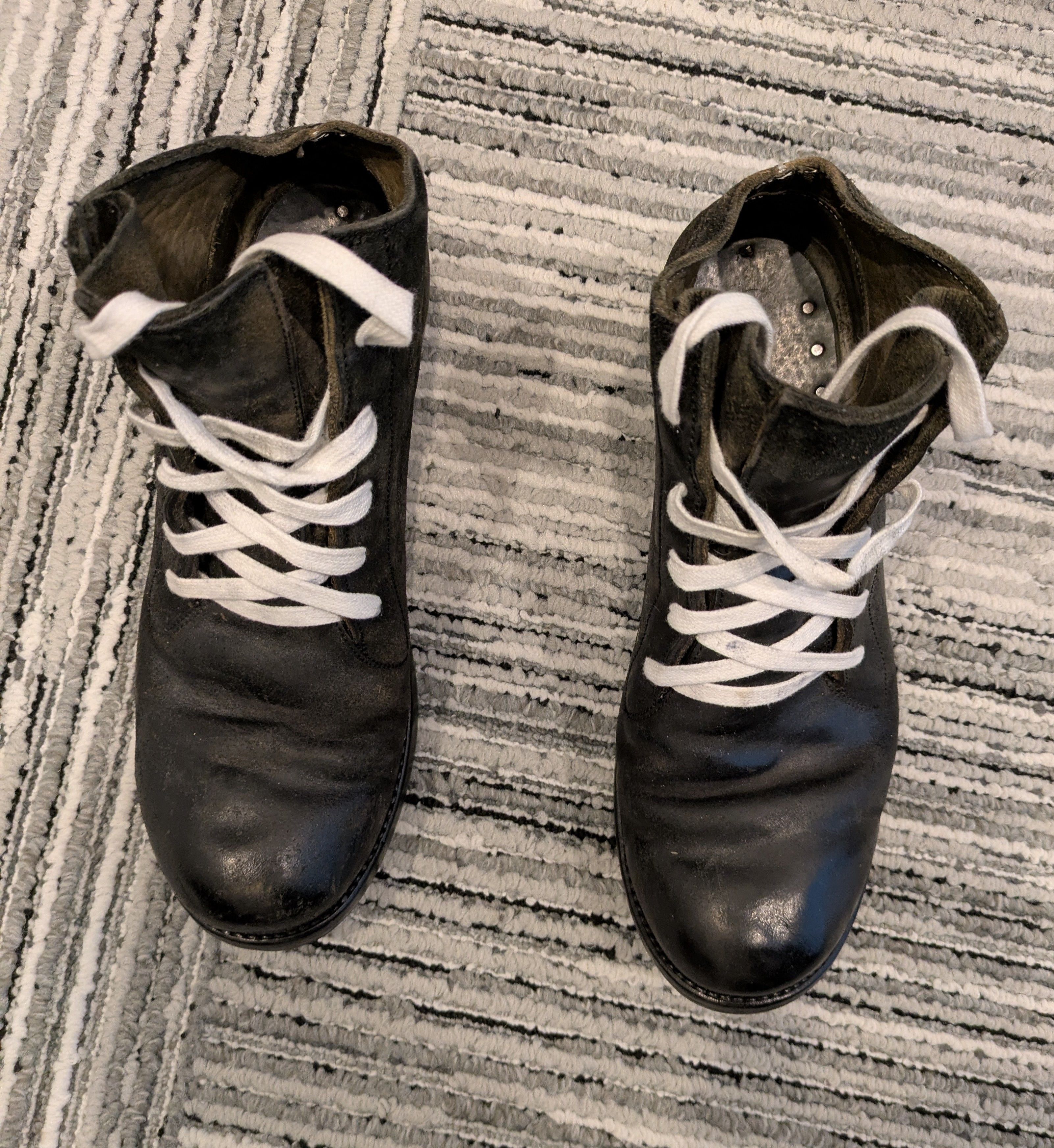 A1923 Reverse Leather Ankle Boots Size US 7.5 / EU 40-41 - 3 Thumbnail