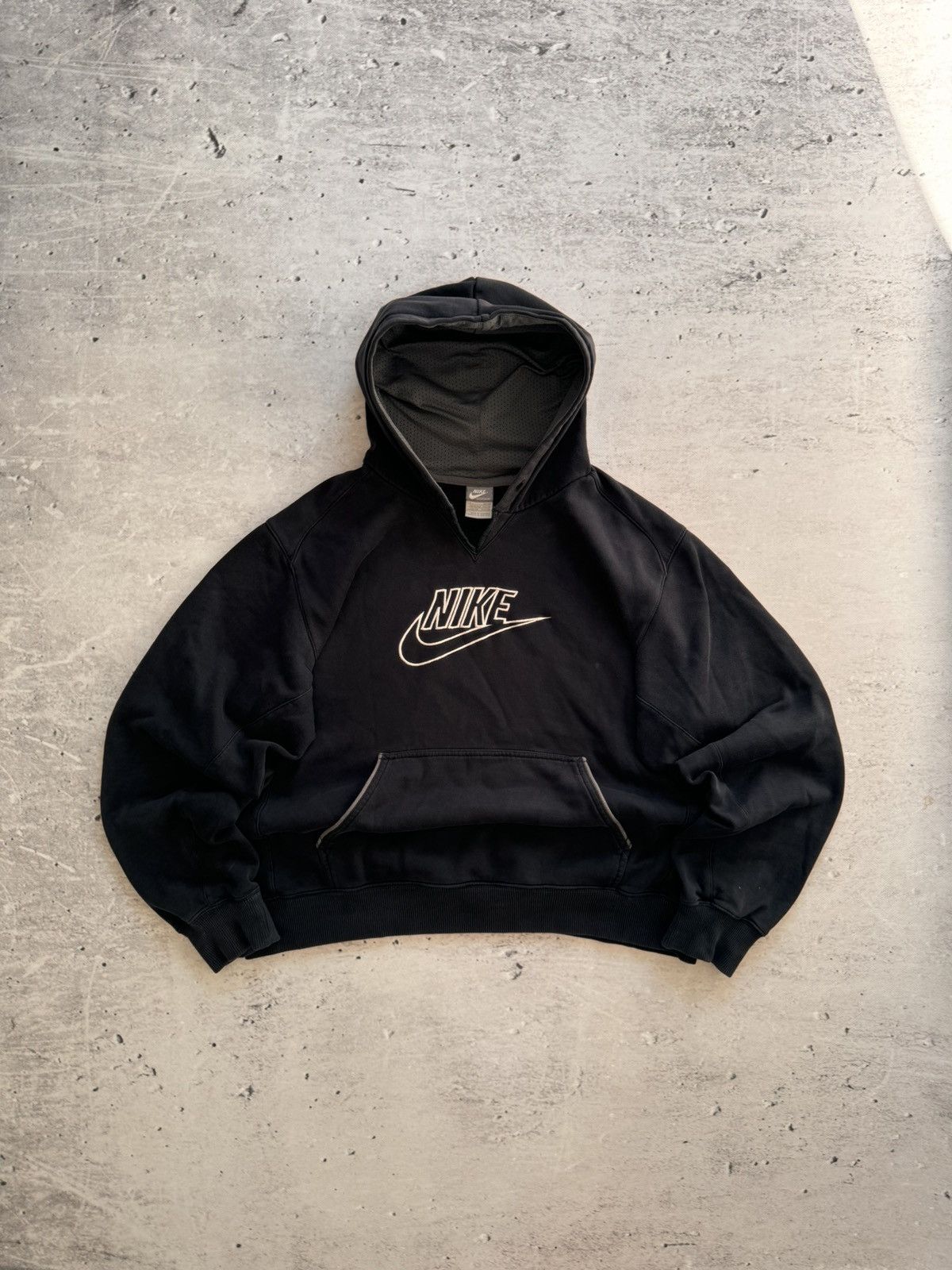 Nike × Vintage NIKE VINTAGE CENTER LOGO OVERSIZE BOXY HOODIE Size US L / EU 52-54 / 3 - 1 Thumbnail