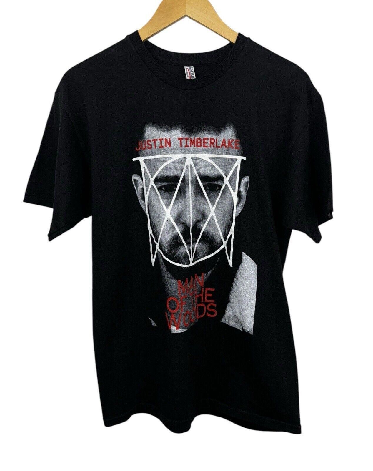 Designer Justin Timberlake Tour Merch Concert Pop Band Tee Shirt L Size US L / EU 52-54 / 3 - 1 Thumbnail