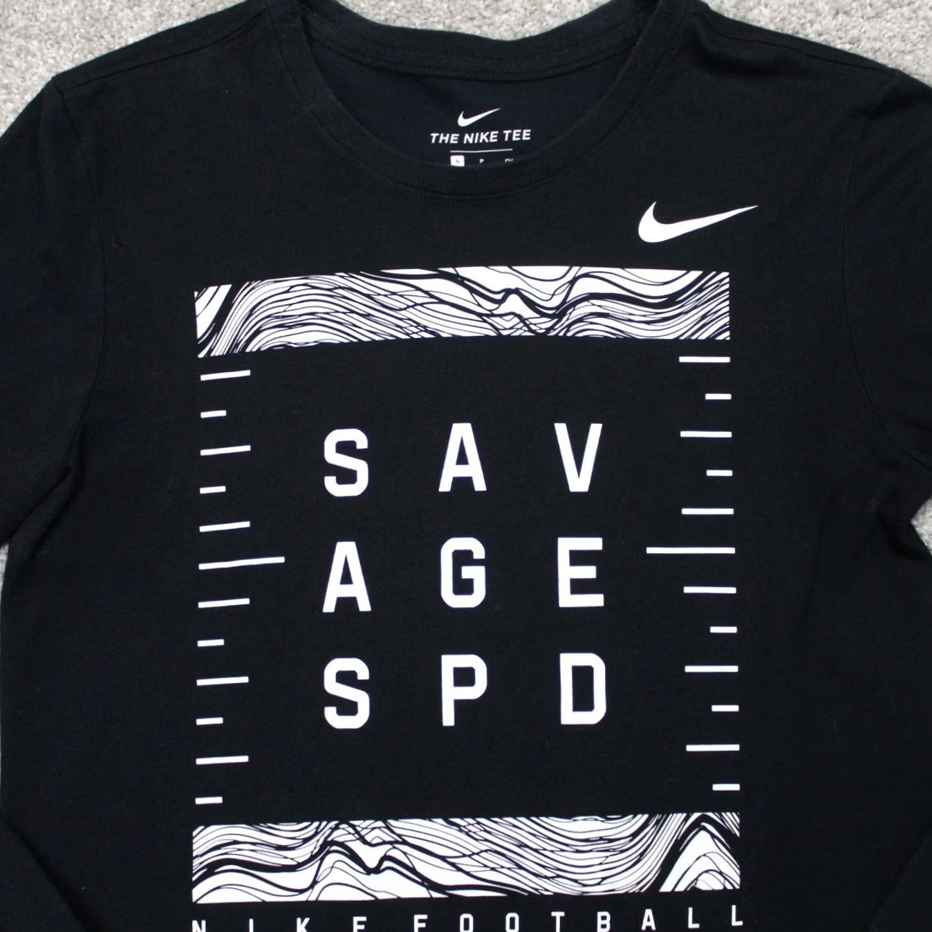 Nike Nike Dri-FIT Shirt Mens Small Black Athletic Slim Fit S/S Cotton/Poly Vintage? No Size US S / EU 44-46 / 1 - 6 Thumbnail
