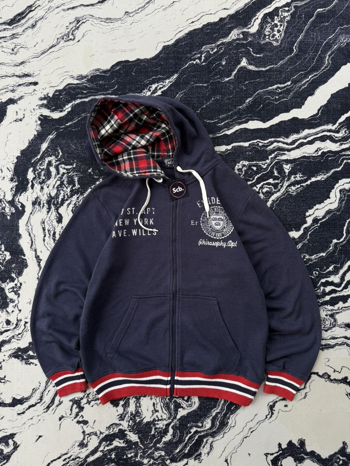 Japanese Brand × Vintage Valcanic 717 st, apt new york ziphoodie Size US M / EU 48-50 / 2 - 1 Thumbnail