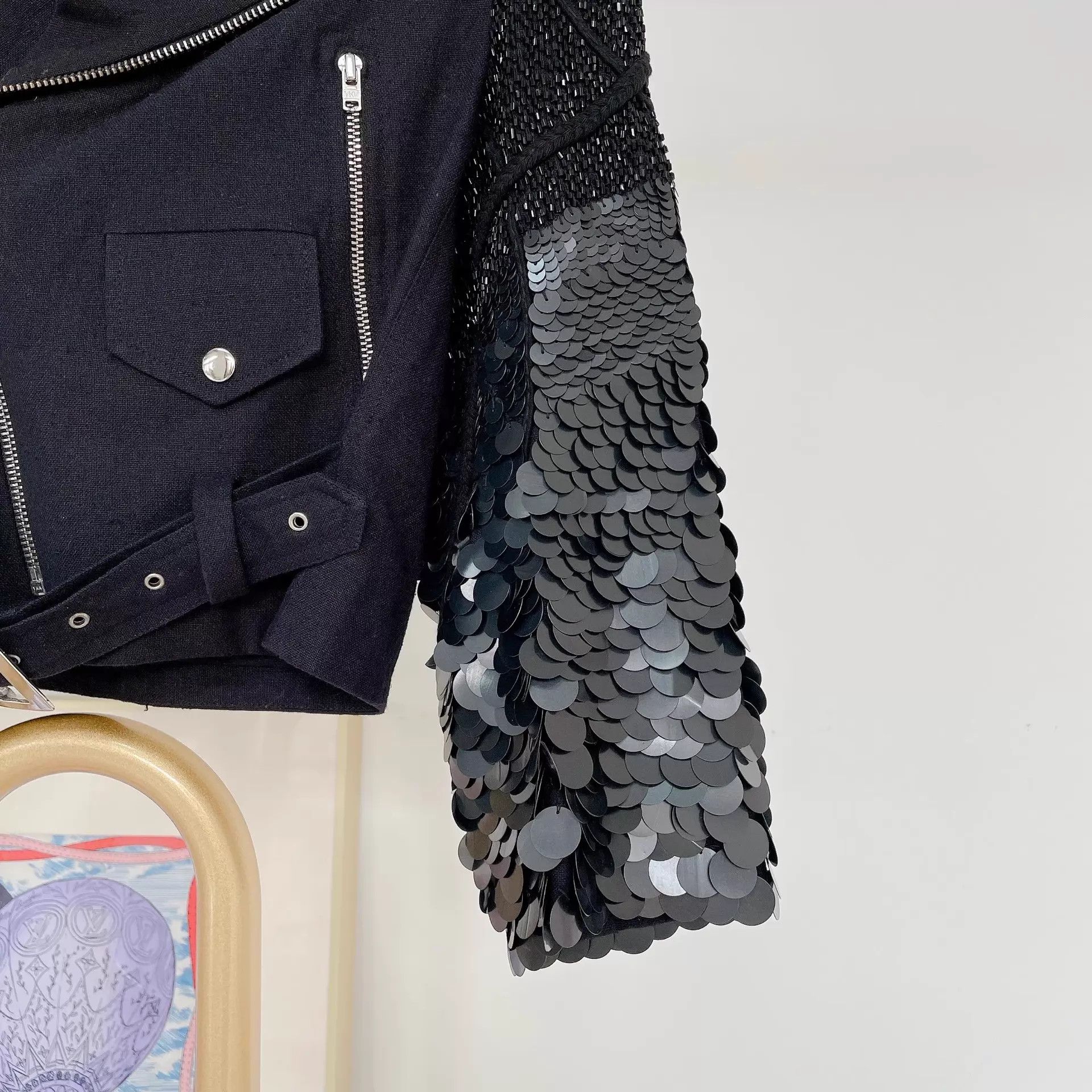 Aje Aje Black Sequin Jacket Size 6 Pre-owned Size M / US 6-8 / IT 42-44 - 4 Thumbnail