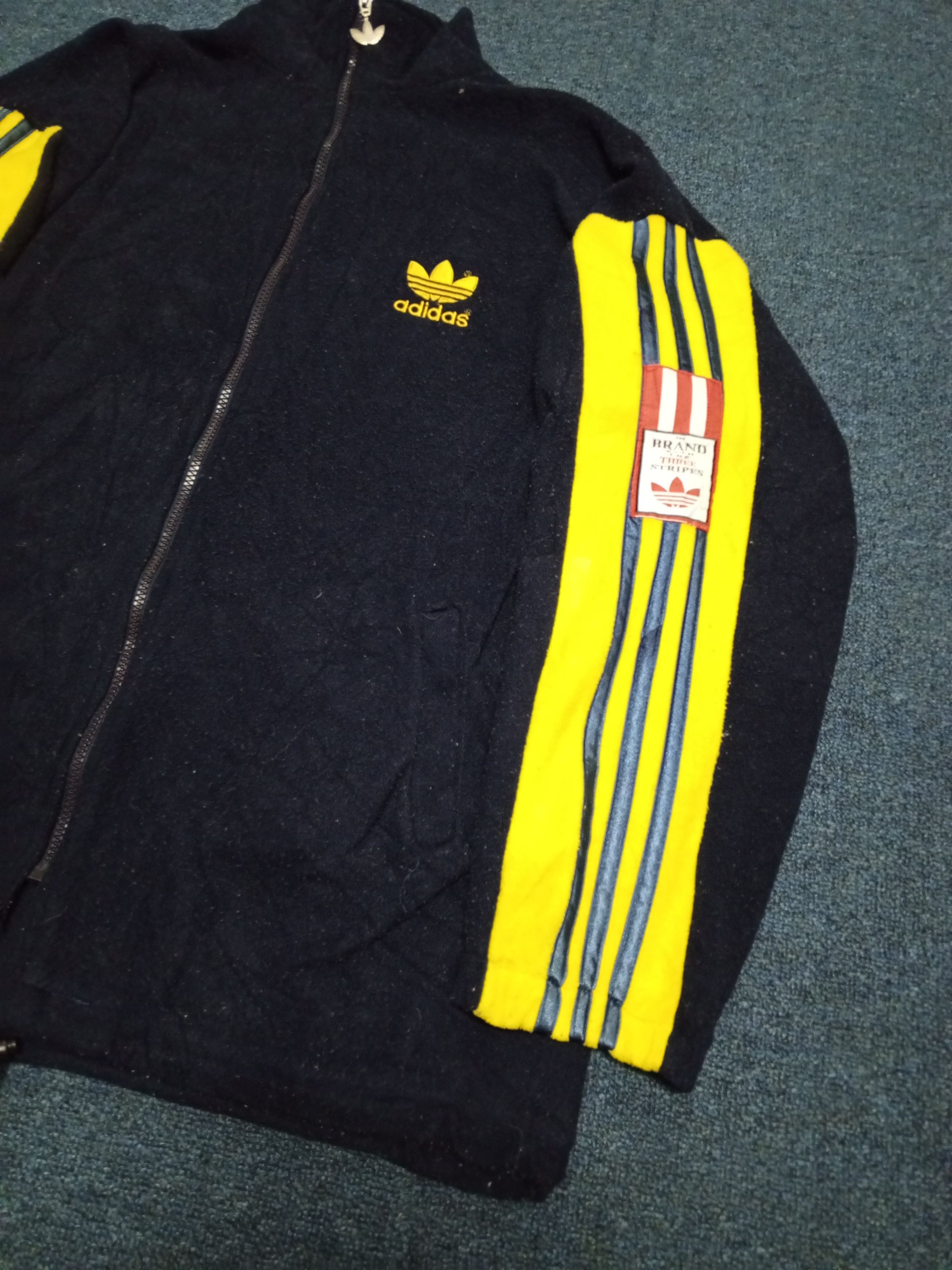Adidas × Vintage VTG ADIDAS THREE STRIPE FLEECE Size US L / EU 52-54 / 3 - 4 Thumbnail