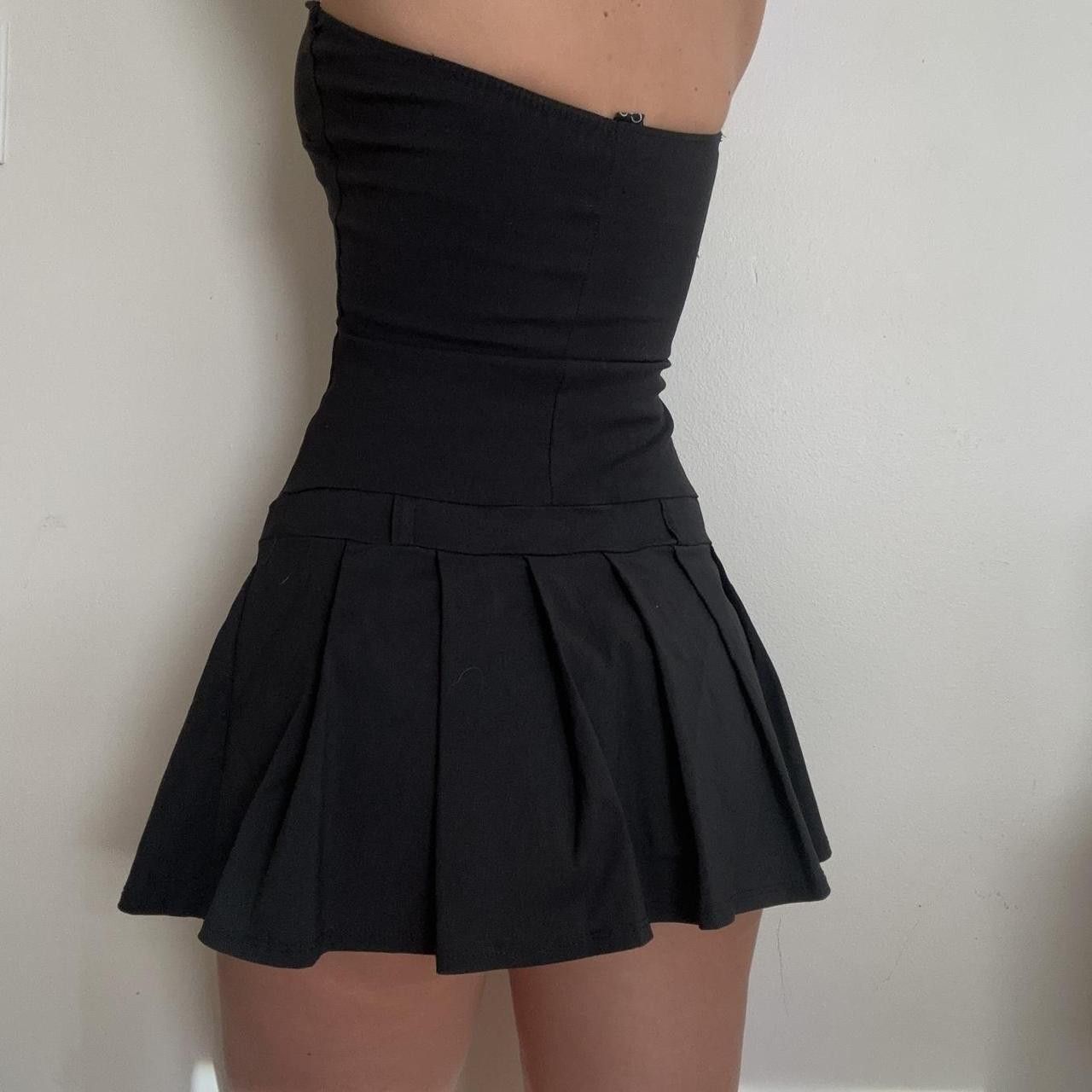 Other black little bandeau tube strapless pleated mini dress Size XS / US 0-2 / IT 36-38 - 3 Thumbnail