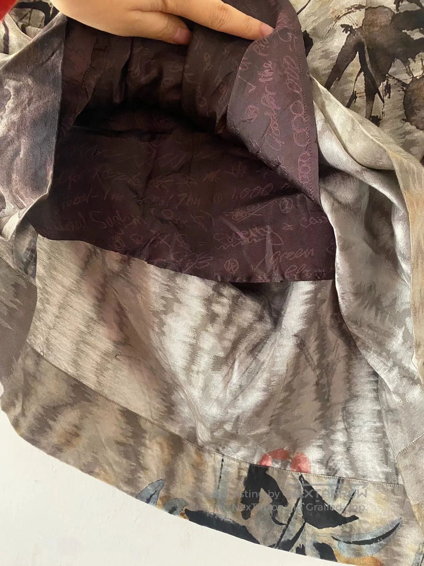 Vivienne Westwood vivienne westwood green ink print skirt. Size 37" - 4 Thumbnail