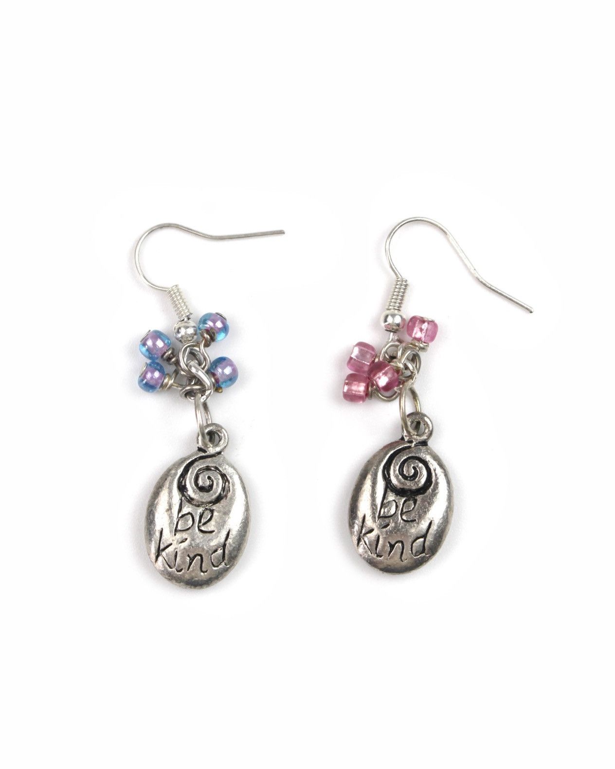 Japanese Brand 2000S BE KIND CHARM BEADED DANGLE EARRINGS Size ONE SIZE - 1 Thumbnail