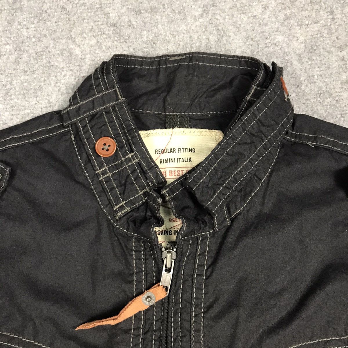 Japanese Brand BALL BLACK ZIPPER JACKET PUNK STYLE JAPAN Size US L / EU 52-54 / 3 - 6 Thumbnail