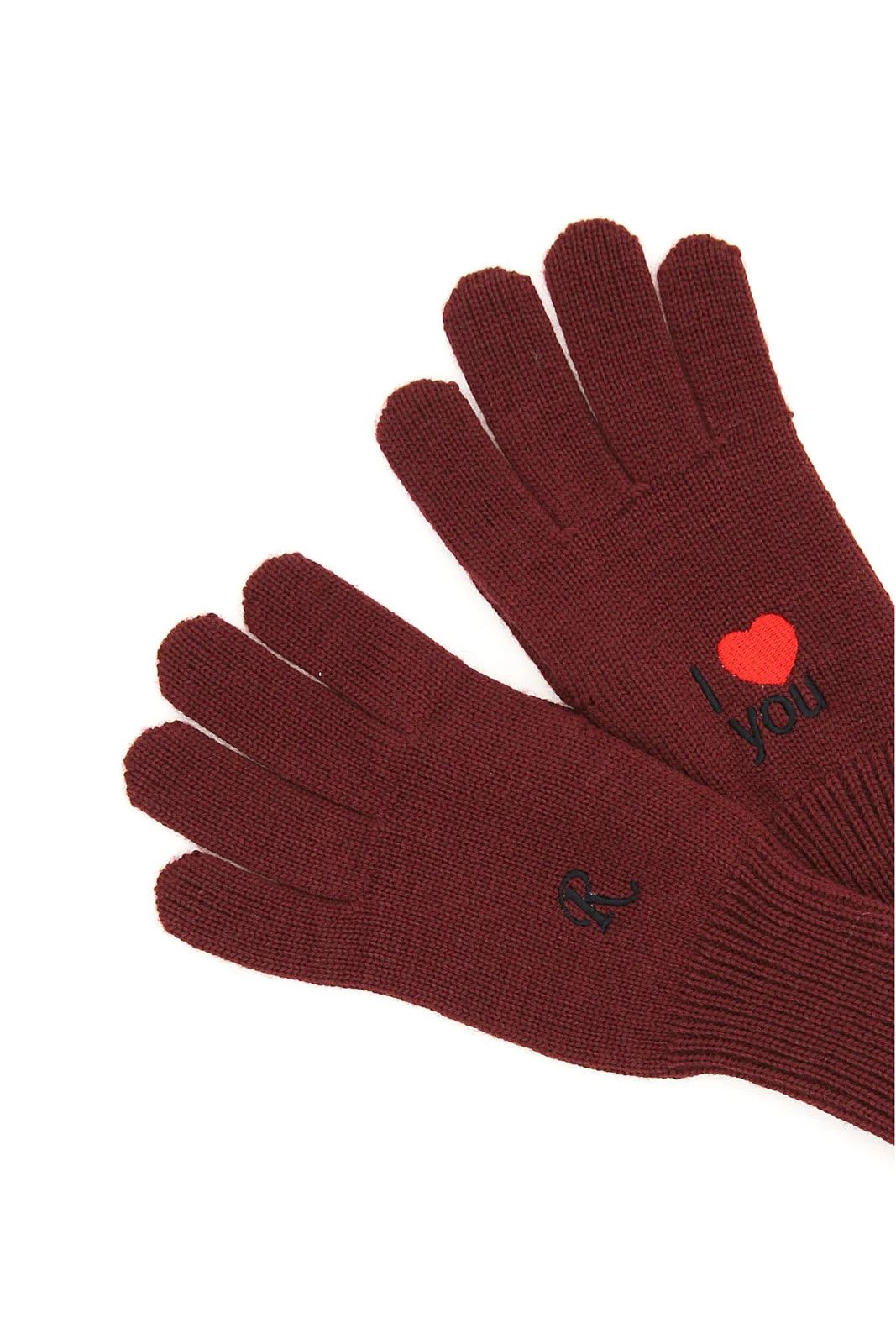 o1y0325 Size : S / Logo Gloves in Burgundy
