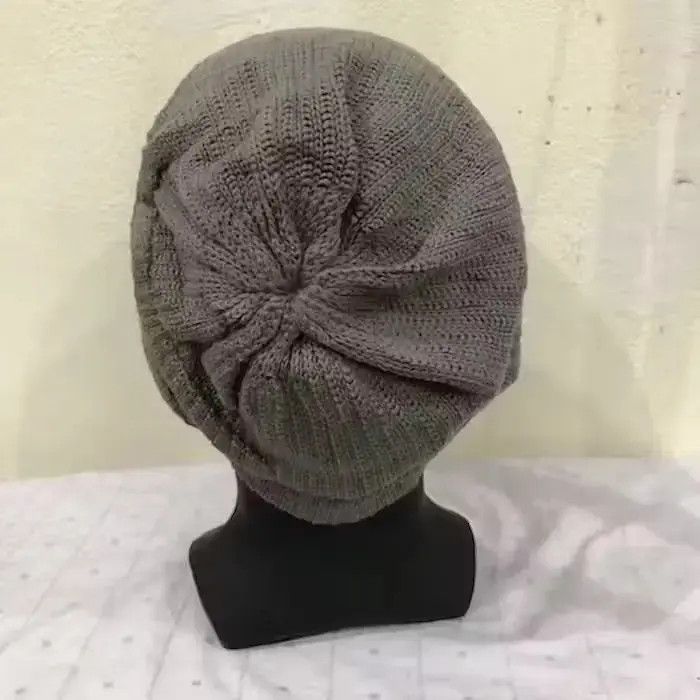 Japanese Brand BQ Plain Beanie Hat Size ONE SIZE - 5 Thumbnail
