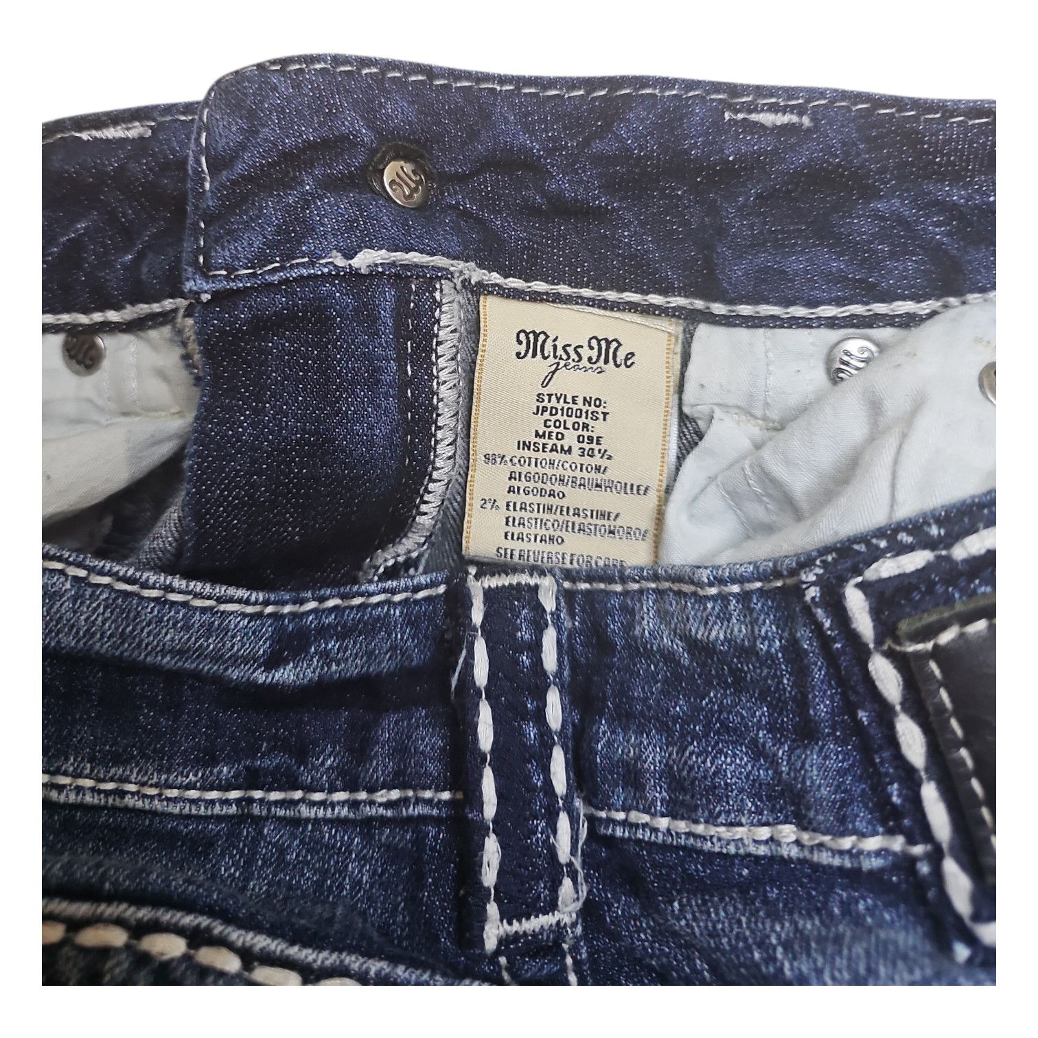 Miss Me Miss Me Irene Straight Jeans Size 30 Size 30" / US 8 / IT 44 - 6 Thumbnail
