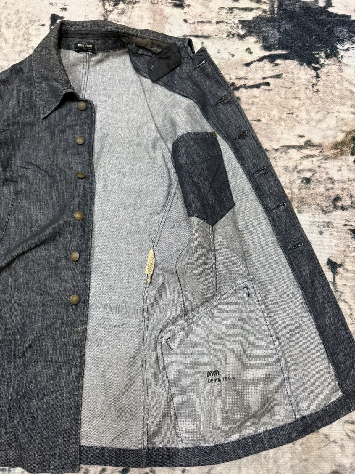 Miu Miu Vintage 00s Miumiu Denim Jacket Size US S / EU 44-46 / 1 - 8 Thumbnail