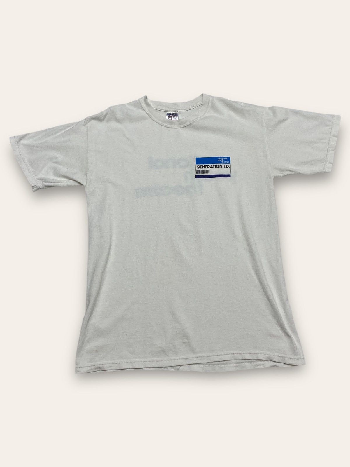 Vintage Vintage NATIONAL YOUTH THEATRE White Big Logo Tee Shirt Size US S / EU 44-46 / 1 - 2 Thumbnail