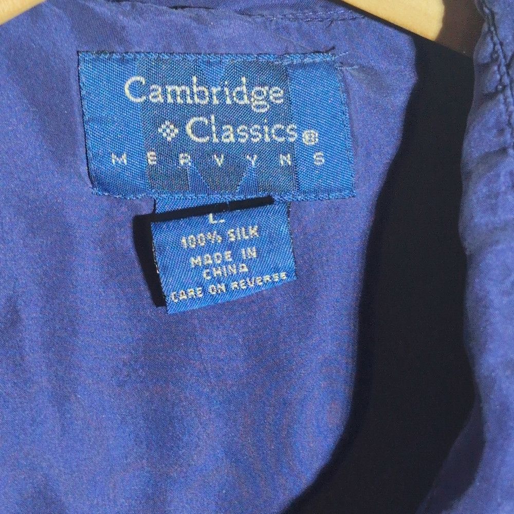 Vintage Men's Purple Silk Shirt sz L Vintage Cambridge Classics Size US L / EU 52-54 / 3 - 4 Thumbnail