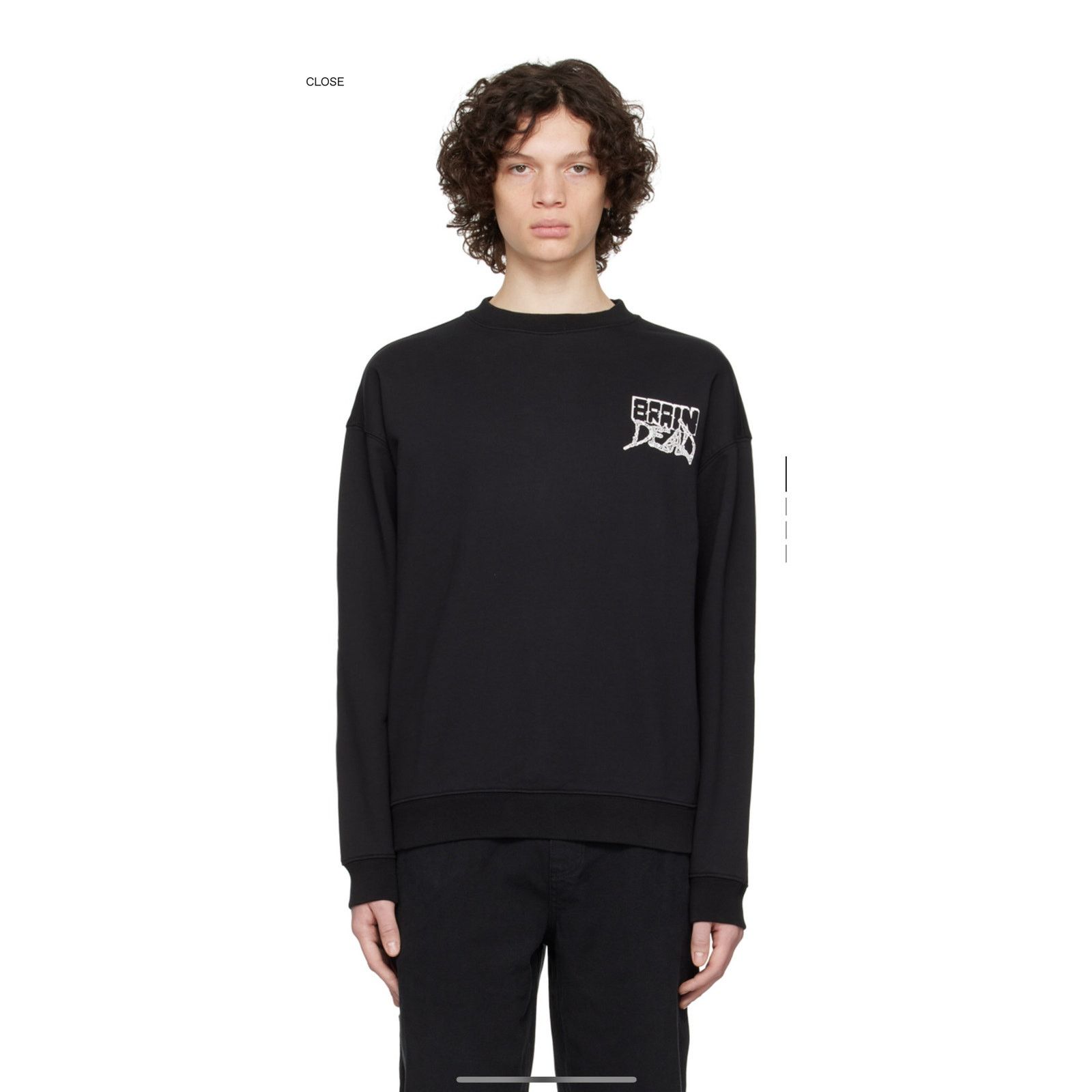 Brain Dead Brain Dead 'Black Sludge' Cotton Fleece Structured Sweater Size US XXL / EU 58 / 5 - 4 Thumbnail