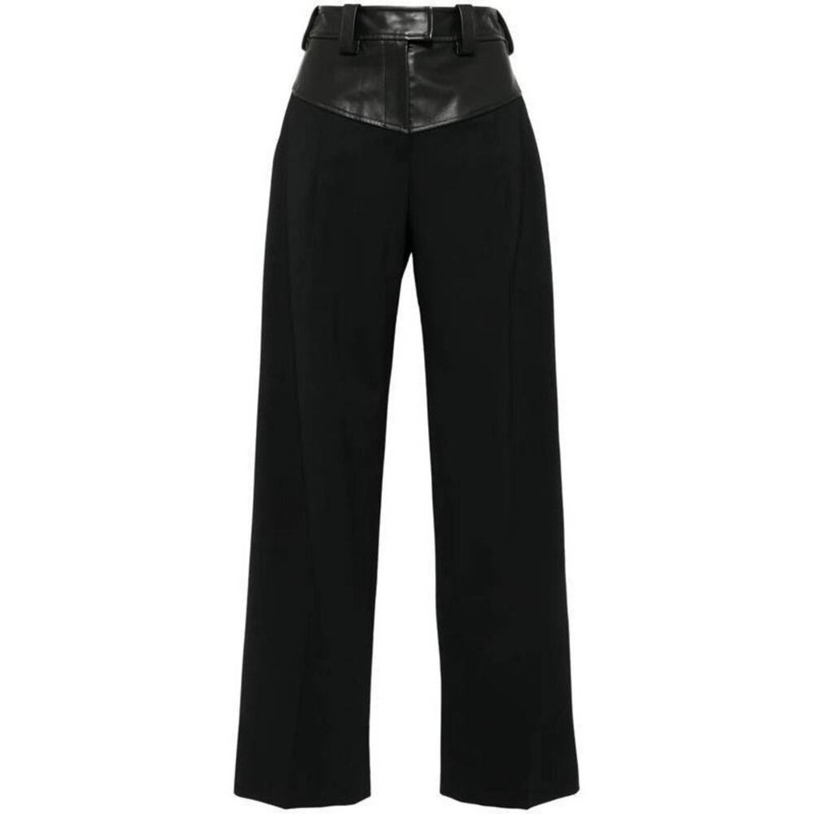 Christopher Esber Christopher Esber Straight Leg Pants wool leather straight 8 Size 30" / US 8 / IT 44 - 4 Thumbnail