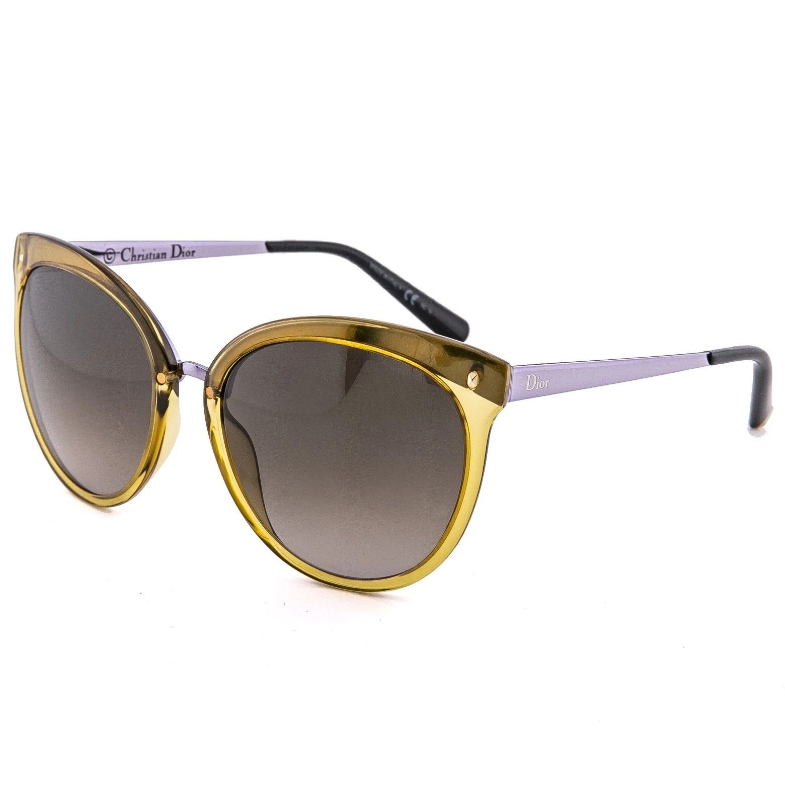 Christian Dior Monsieur CHRISTIAN DIOR Frozen 1 Transparent Yellow Lilac Sunglasses Size ONE SIZE - 5 Thumbnail