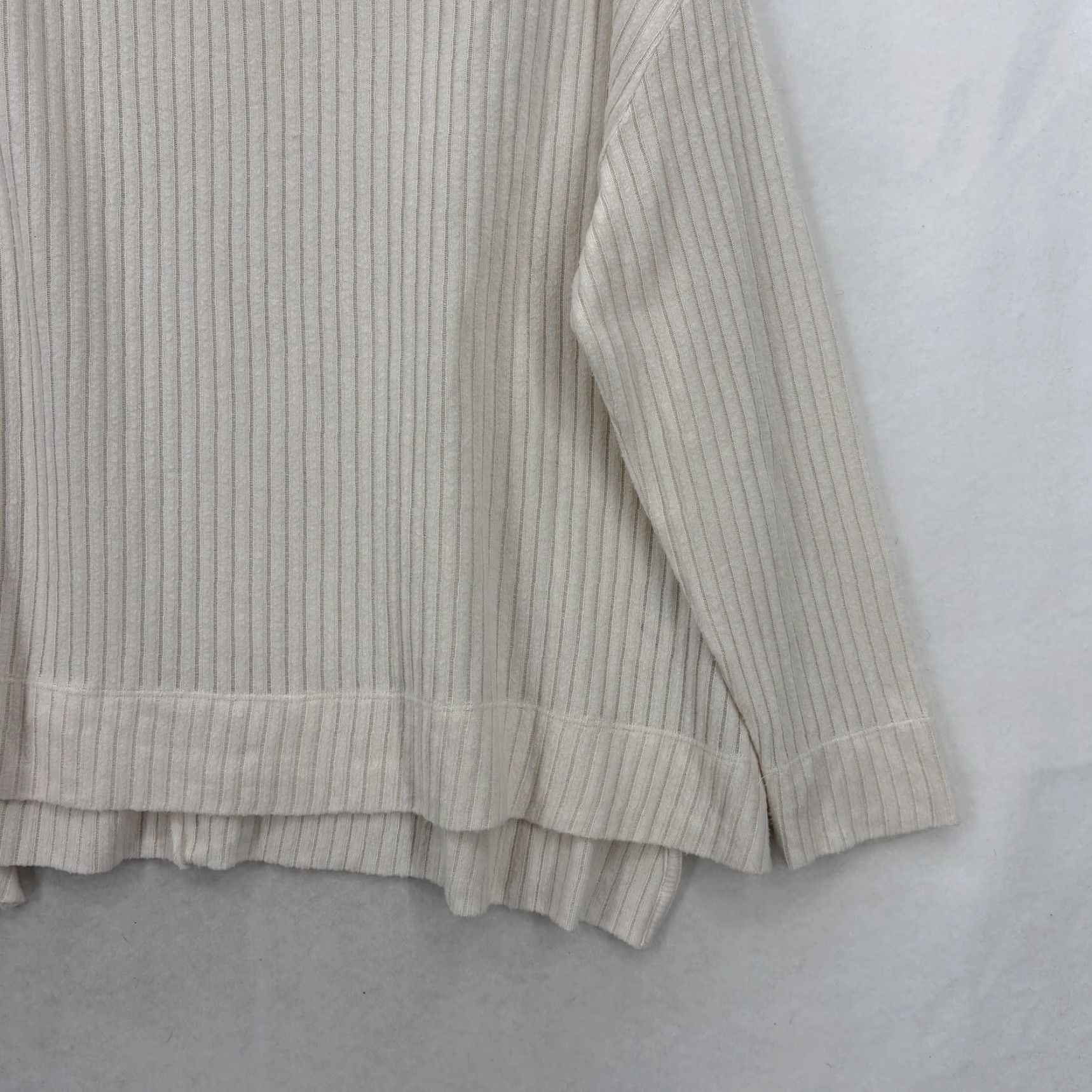 Vintage Maeve Sweater Womens Large White Knit Pullover Cowl Neck Knitwear Ribbed Vib Su Size L / US 10 / IT 46 - 3 Thumbnail