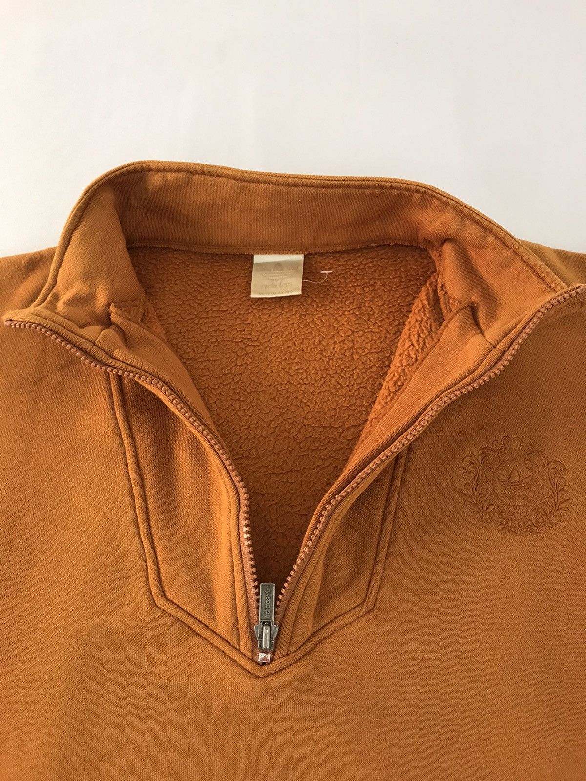 Adidas 90s Adidas Trifoil Tricot Half Zip Sherpa Inner Small Logo Size US L / EU 52-54 / 3 - 5 Thumbnail