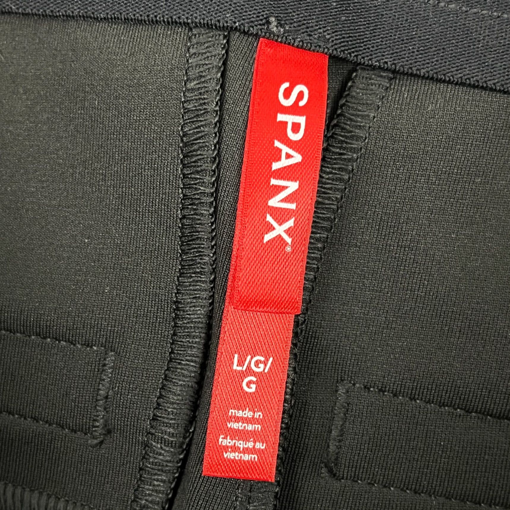 Spanx Spanx Black Faux Leather Like Kick Flare Ankle Crop Pants Womens Large W29 L27 Size 36" / US 14 / IT 50 - 2 Thumbnail