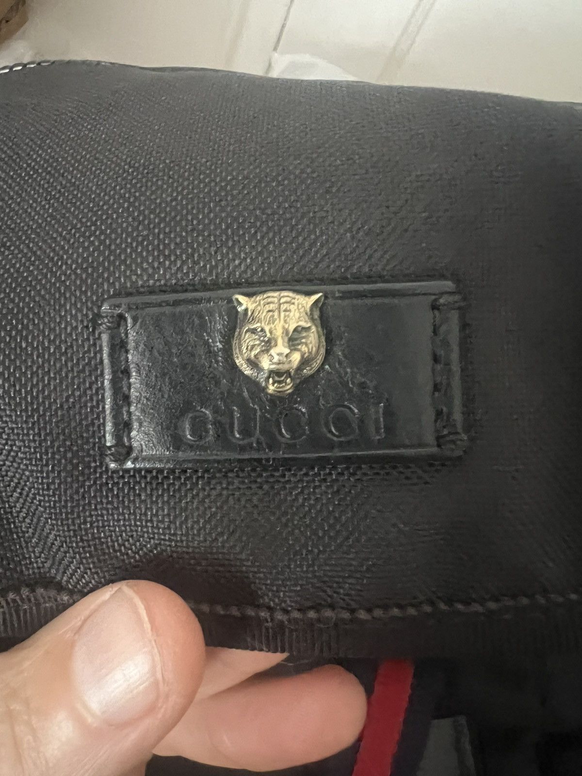 Gucci Gucci Tiger Head black backpack bag Size ONE SIZE - 5 Thumbnail