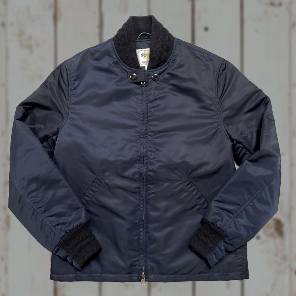 Golden Bear Golden Bear x UnionMade Nylon Military Style Bomber Jacket Unisex Adults S Blue USA Vintage Heritage SF Union Made Army College Military Jacket Size US S / EU 44-46 / 1 - 1 Thumbnail