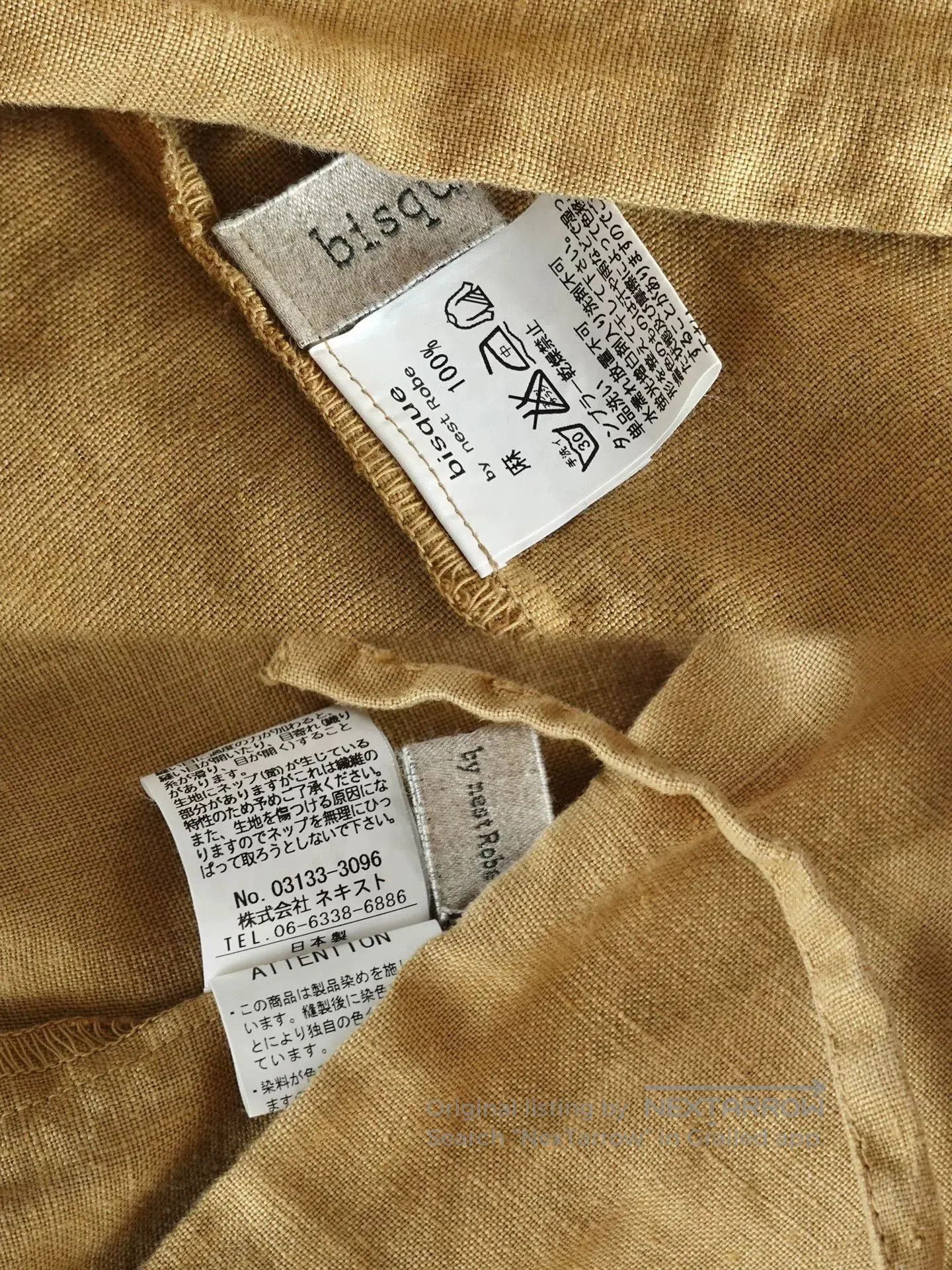 Japanese Brand Bisque Long Linen Robe Dress. Size M / US 6-8 / IT 42-44 - 8 Thumbnail
