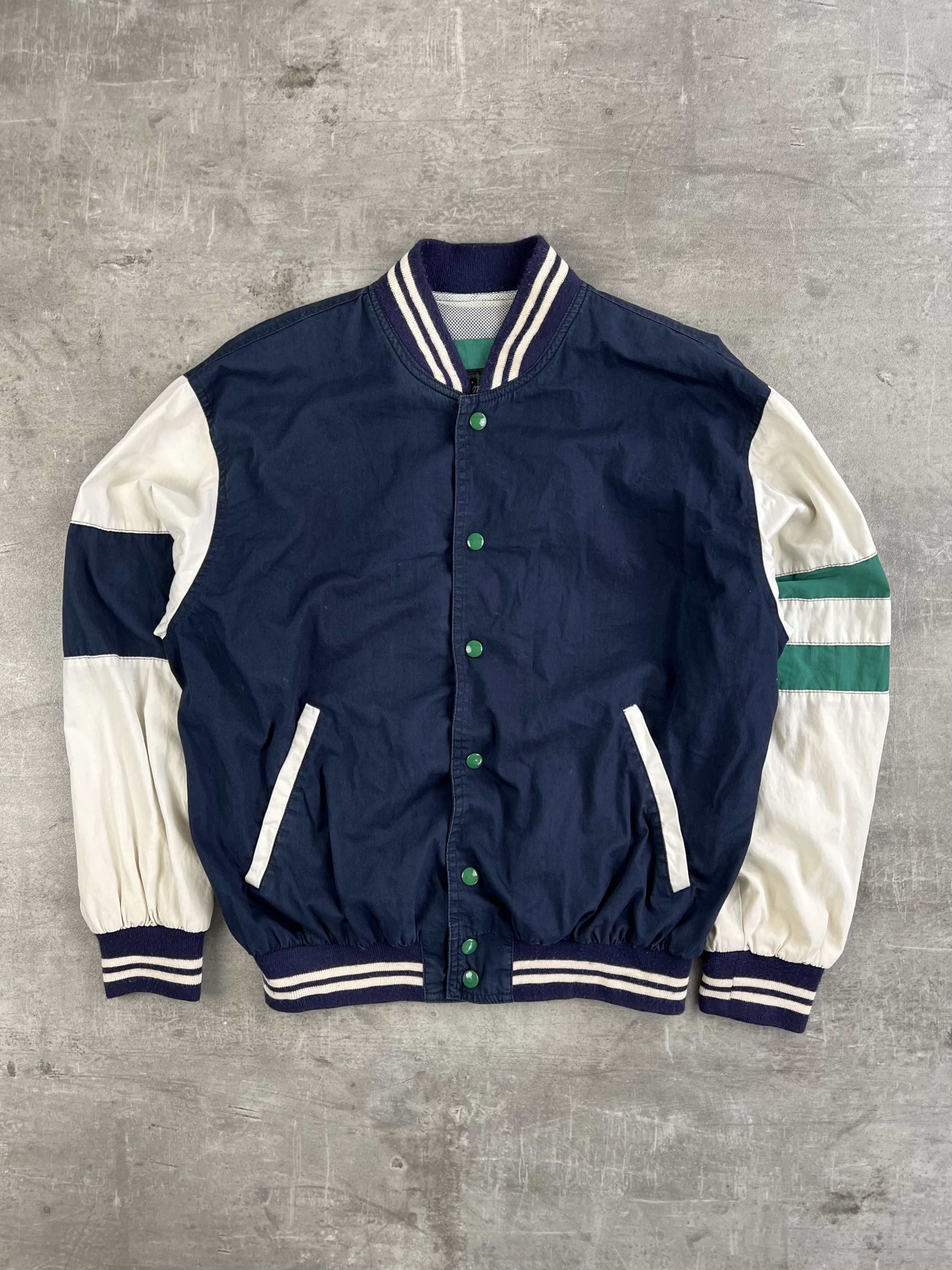 Vintage BOMBER COLLEGE JACKET MADE IN ITALY Size US M / EU 48-50 / 2 - 1 Thumbnail