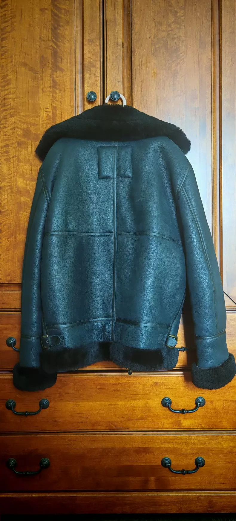 Schott Schott B3 fur integrated flight jacket Size US XXL / EU 58 / 5 - 2 Thumbnail