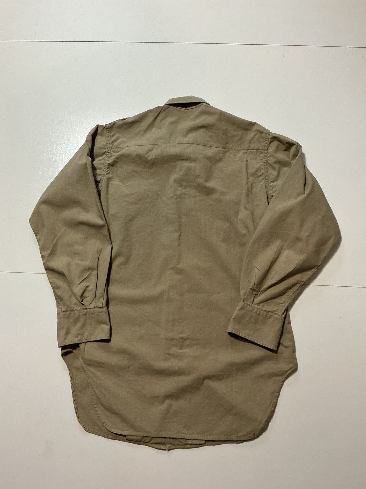 Vintage Vintage 1963 60s French Army Military ETS Officers Shirt Size US S / EU 44-46 / 1 - 2 Thumbnail