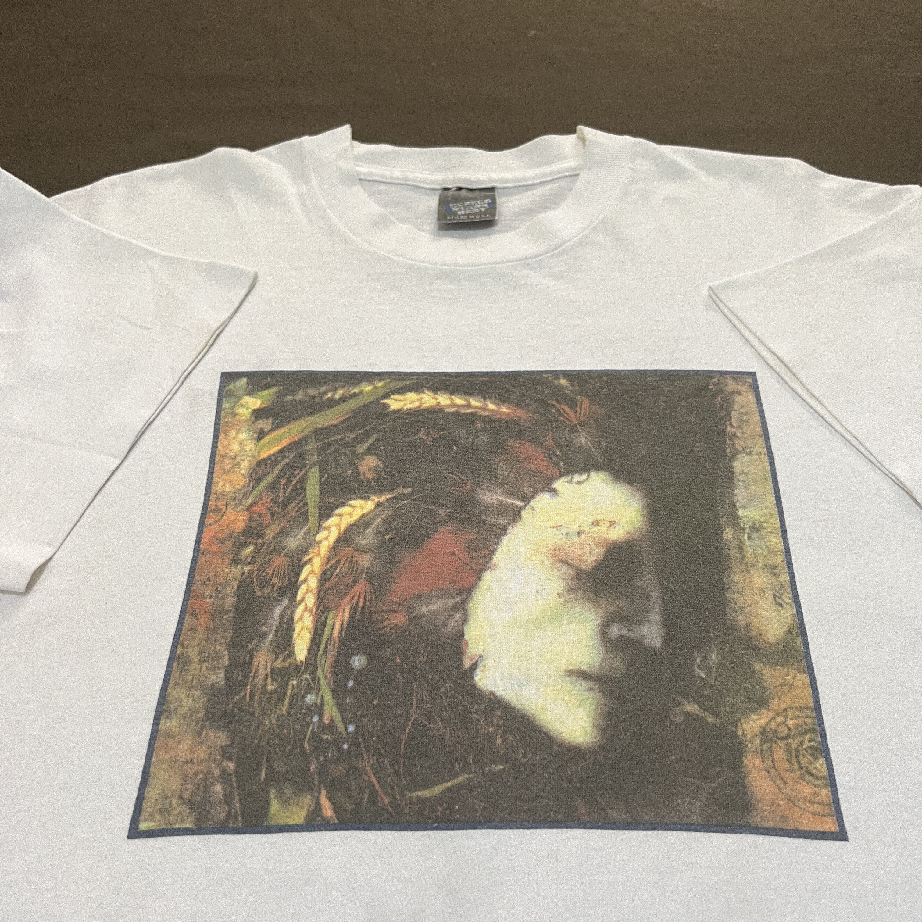 image of Band Tees x Vintage 90's Fields Of The Nephilim Promo Tee Gothic Metal in White, Men's (Size Large)