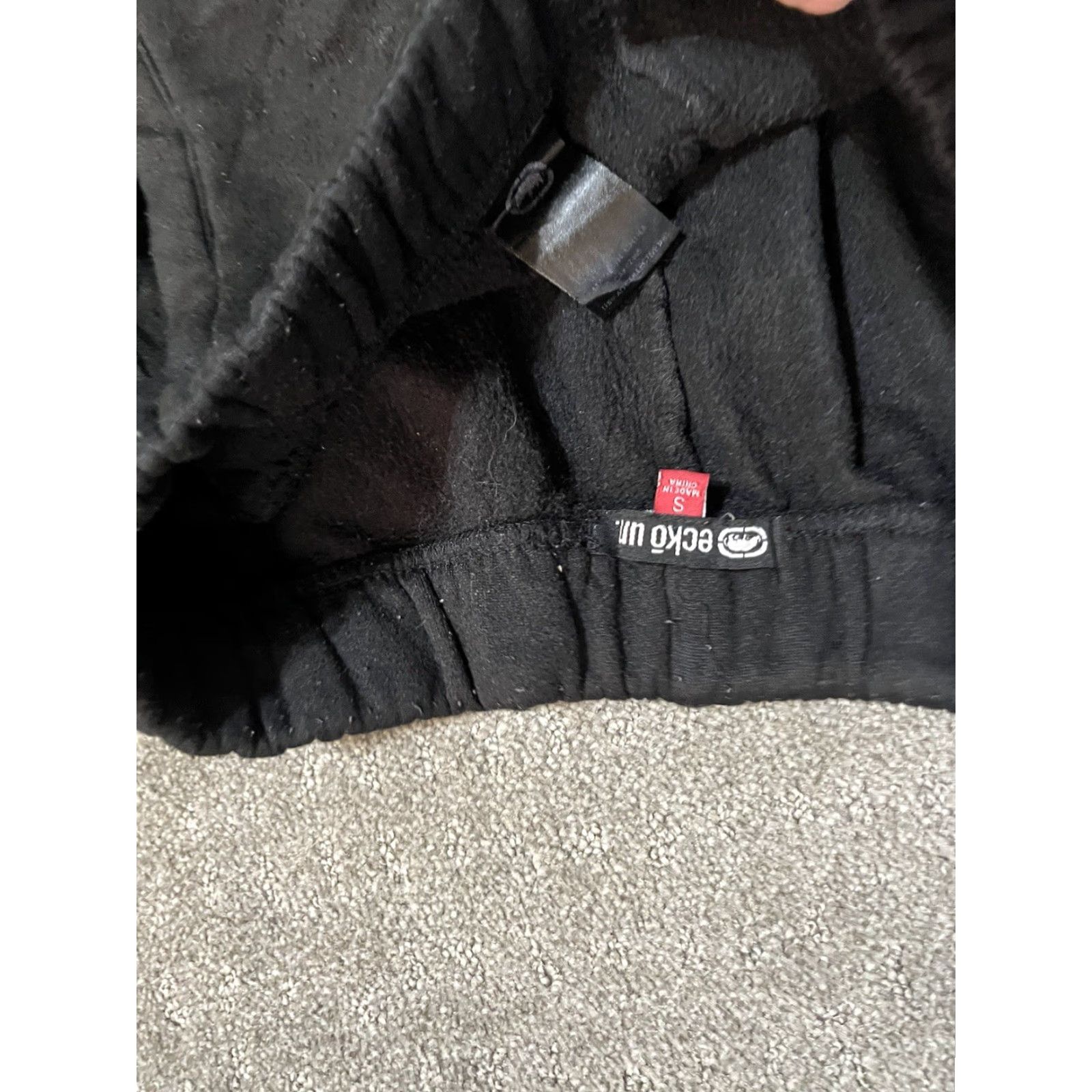 Ecko Unltd. Ecko Unltd. Sweatpants Mens Small Black Monochrome Spellout Zip Pocket Sweatpants Mens S Black Monochrome Spellout Zip Pocket Size US 29 - 5 Thumbnail