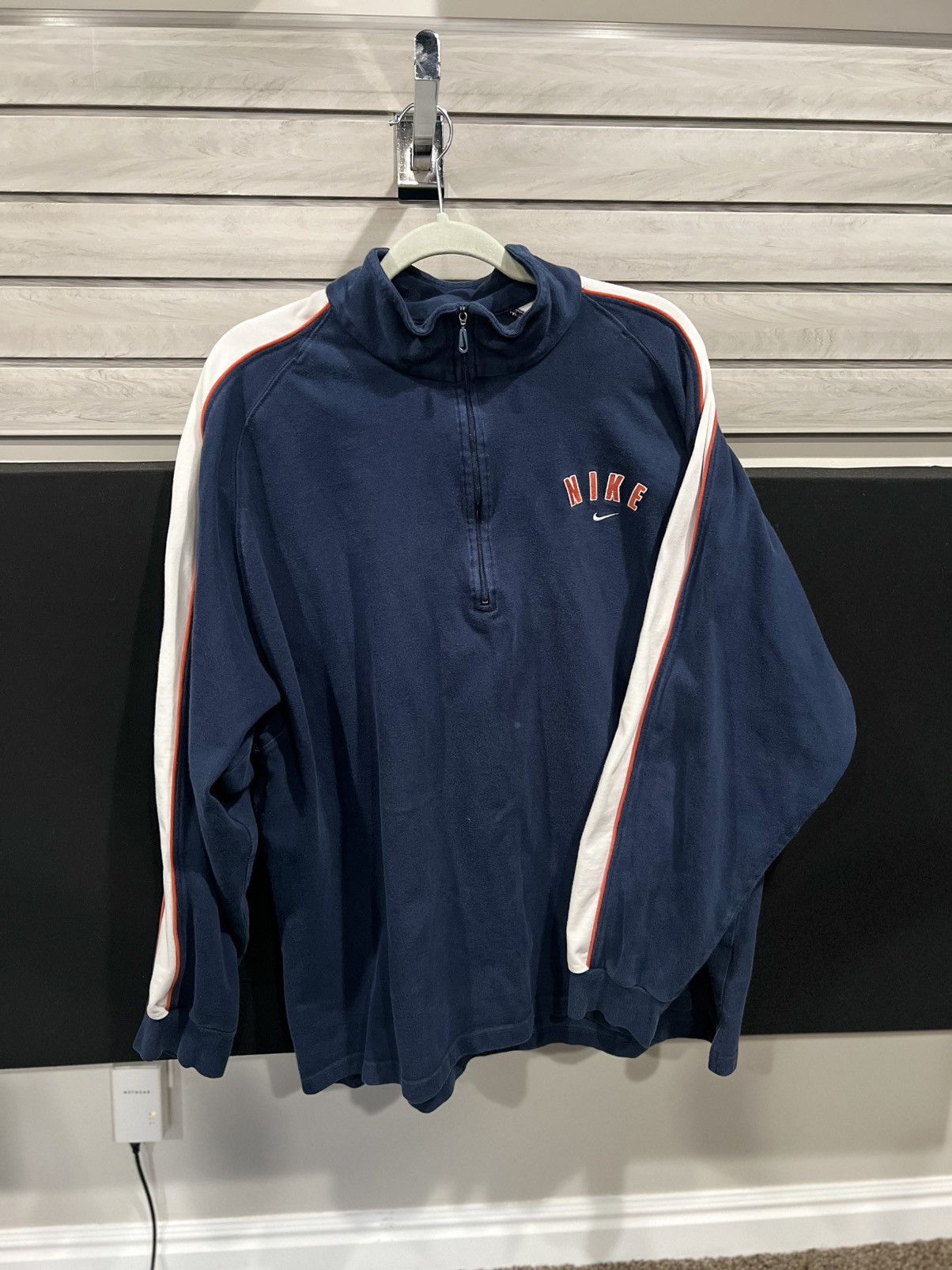 Nike × Vintage Rare Vintage Nike Quarter Zip Size US XL / EU 56 / 4 - 2 Thumbnail