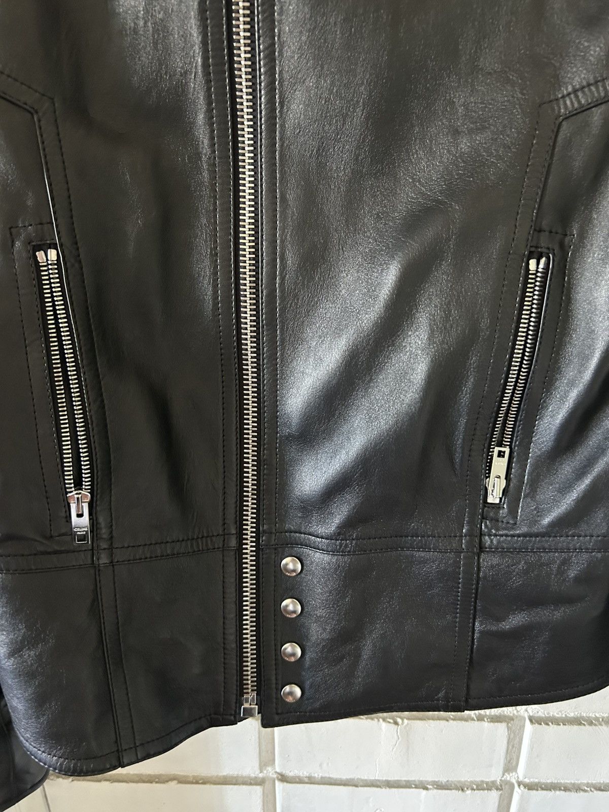 Celine Celine SS24 Leather Racer Jacket (sz52) Size US L / EU 52-54 / 3 - 5 Thumbnail