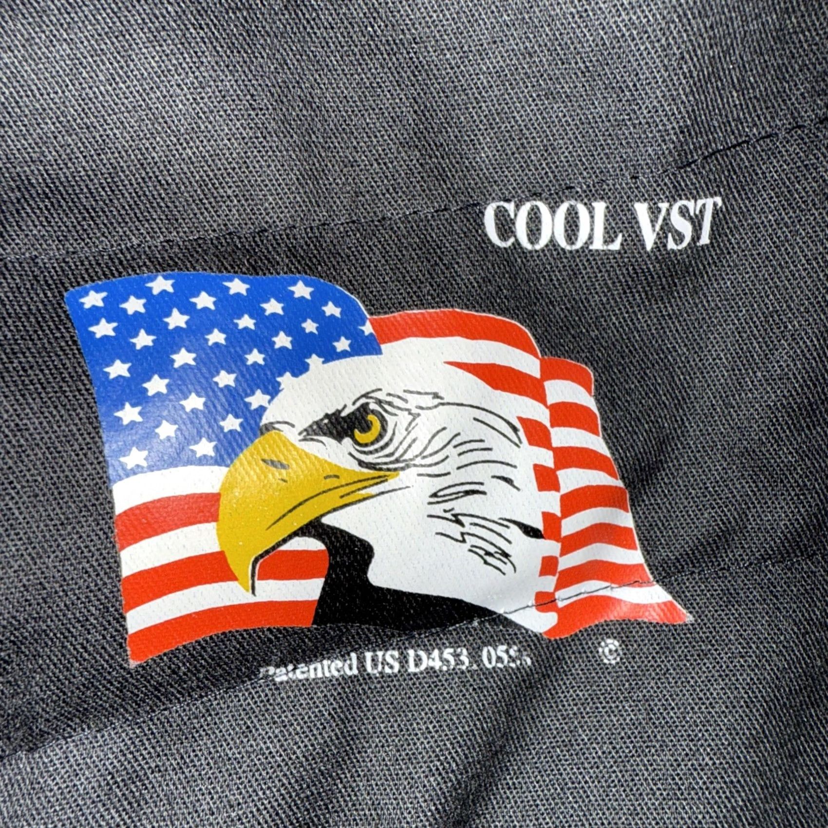 Vintage Party Animal Cool Cooling Vest Shirt Adults M Black Biker Eagle Flag Size US M / EU 48-50 / 2 - 3 Thumbnail