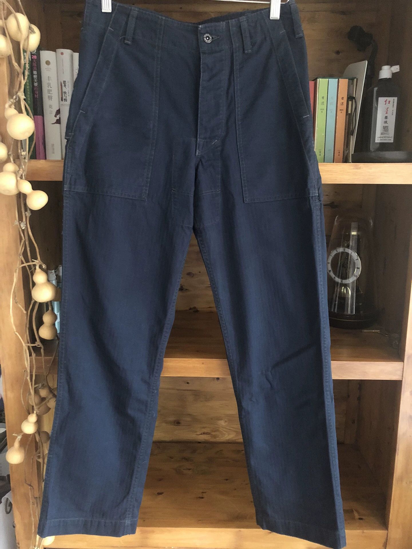 Japanese Brand vintage blue work pants with unique details Size US 30 / EU 46 - 1 Thumbnail