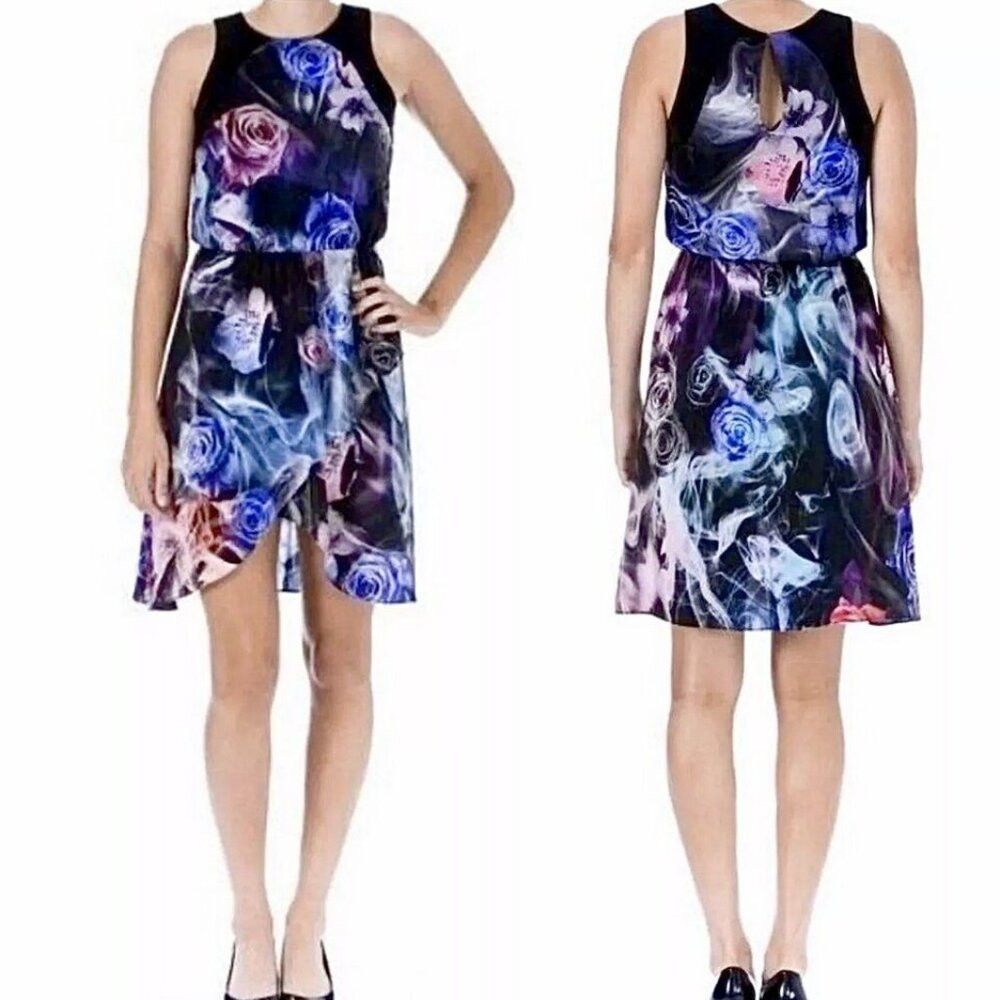 Amanda Uprichard New Amanda Uprichard Silk Floral Watercolor Sleeveless Dres Size L / US 10 / IT 46 - 1 Thumbnail
