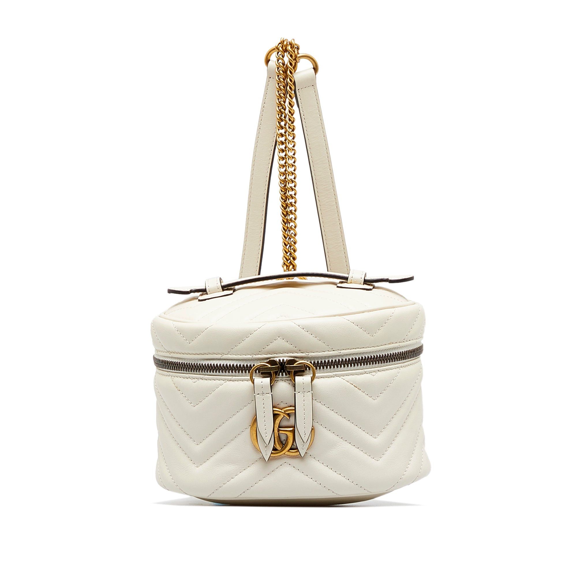 Gucci Gucci Mini GG Marmont Matelasse Backpack White Size ONE SIZE - 1 Thumbnail