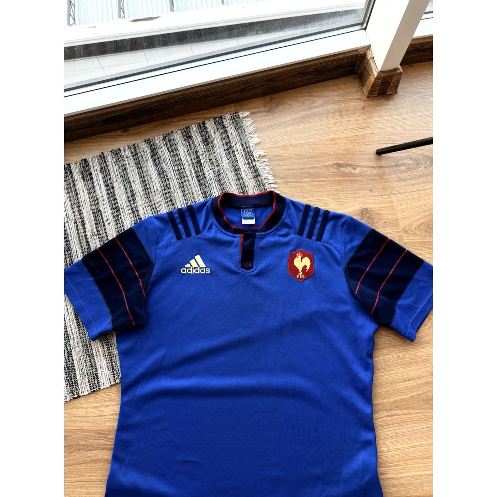 Adidas France Adidas Rugby National Team Shirt 2015/16 Blue XL Jersey Size US XL / EU 56 / 4 - 2 Thumbnail