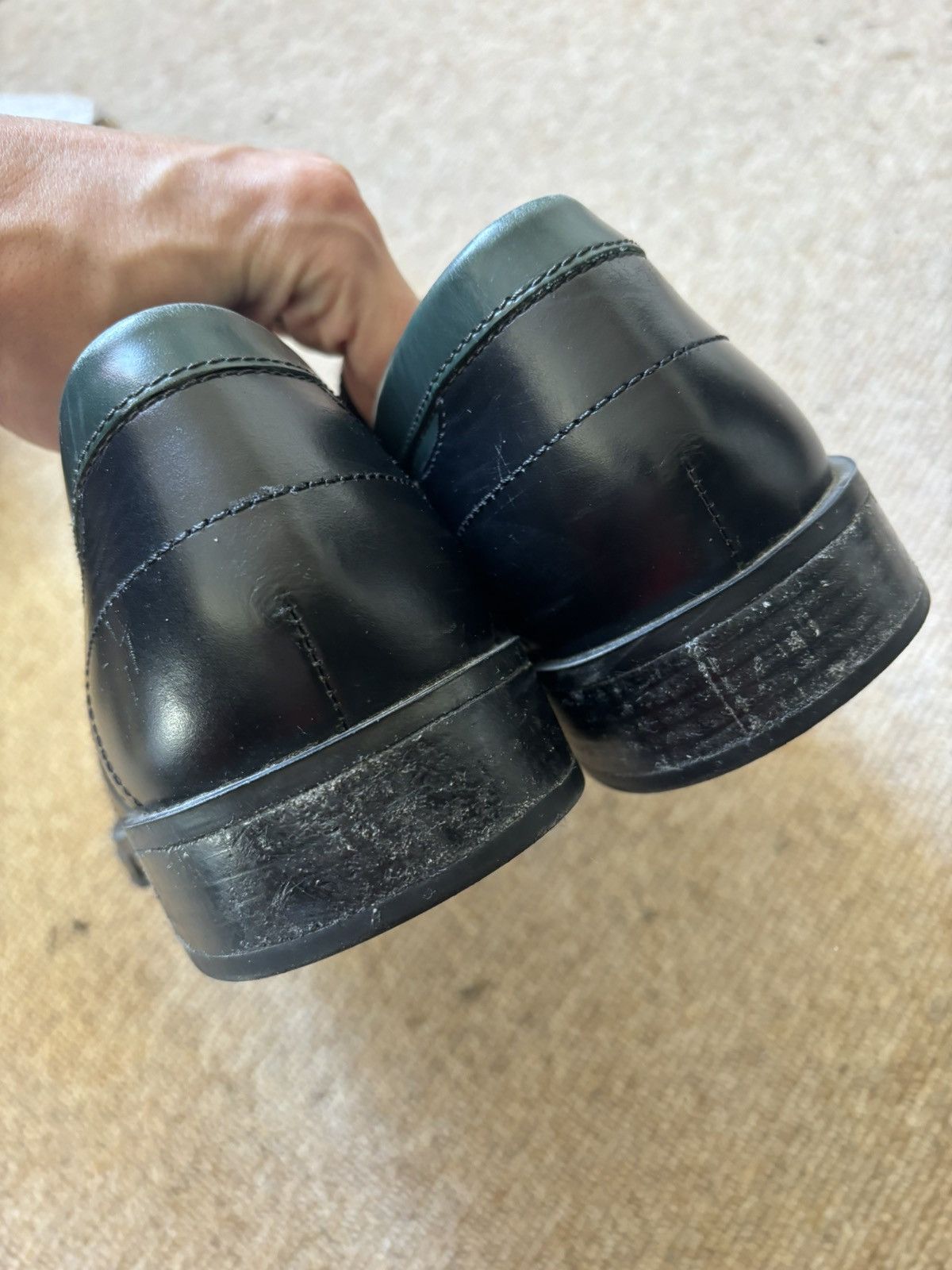 Camper × Kiko Kostadinov GREEN KIKO KOSTADINOV CAMPER GREEN LOAFER 