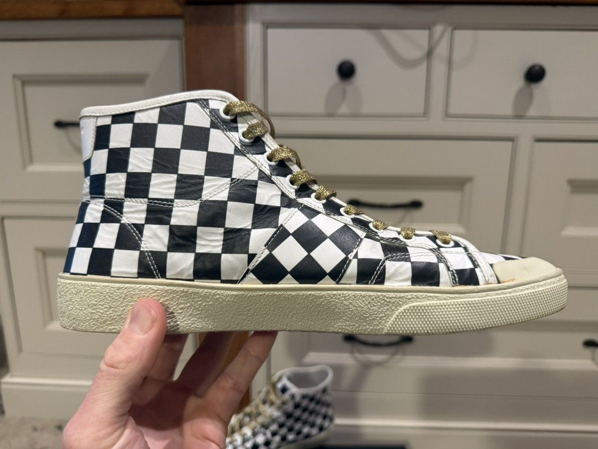 Saint Laurent Paris SS16 Saint Laurent surf sound checkered SL37 sneakers 45 Size US 12 / EU 45 - 7 Thumbnail