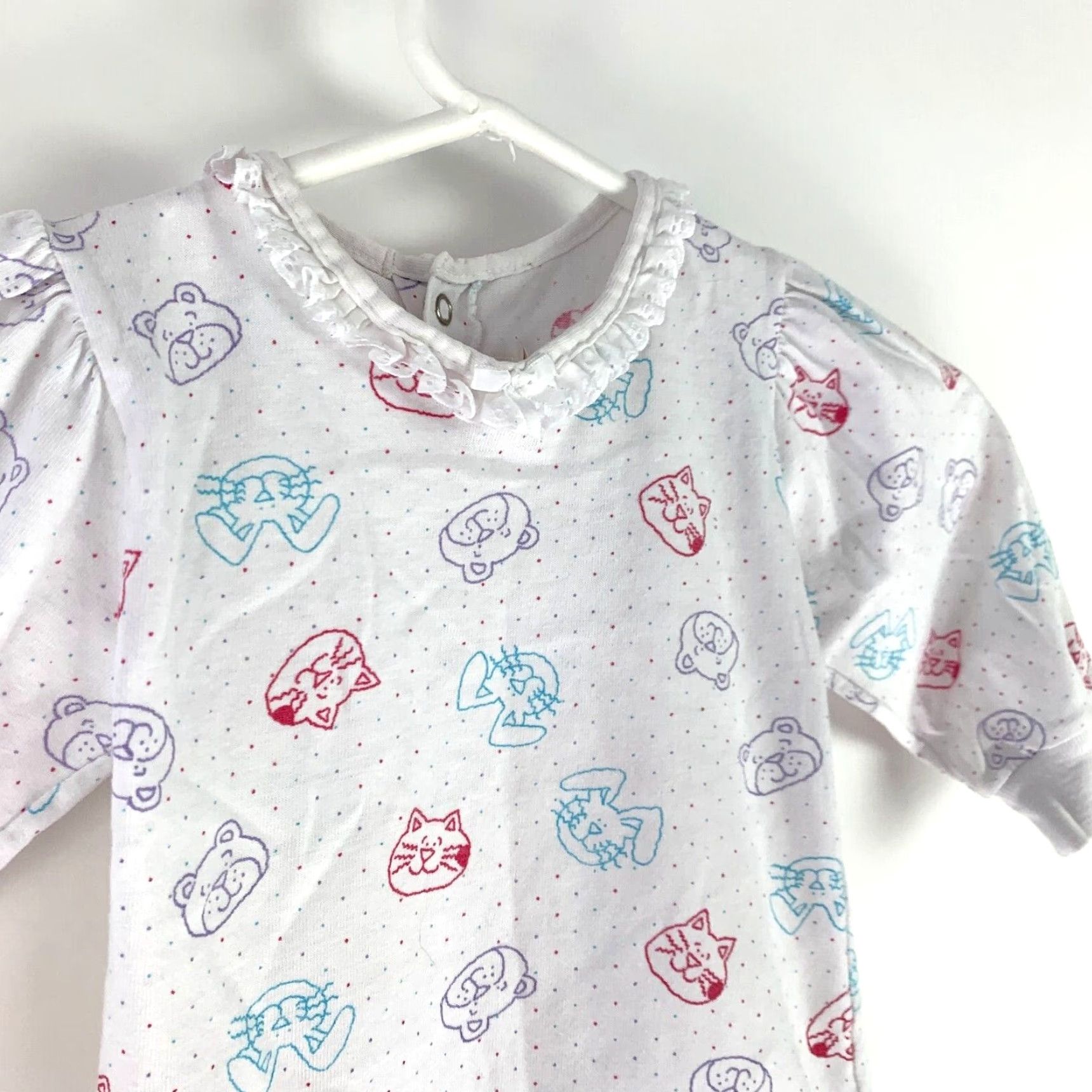 Vintage VINTAGE Buster Brown Kitty Cats Kittens Long Sleeve Shirt 3T Girls White Cotton Blend Size US S / EU 44-46 / 1 - 2 Thumbnail