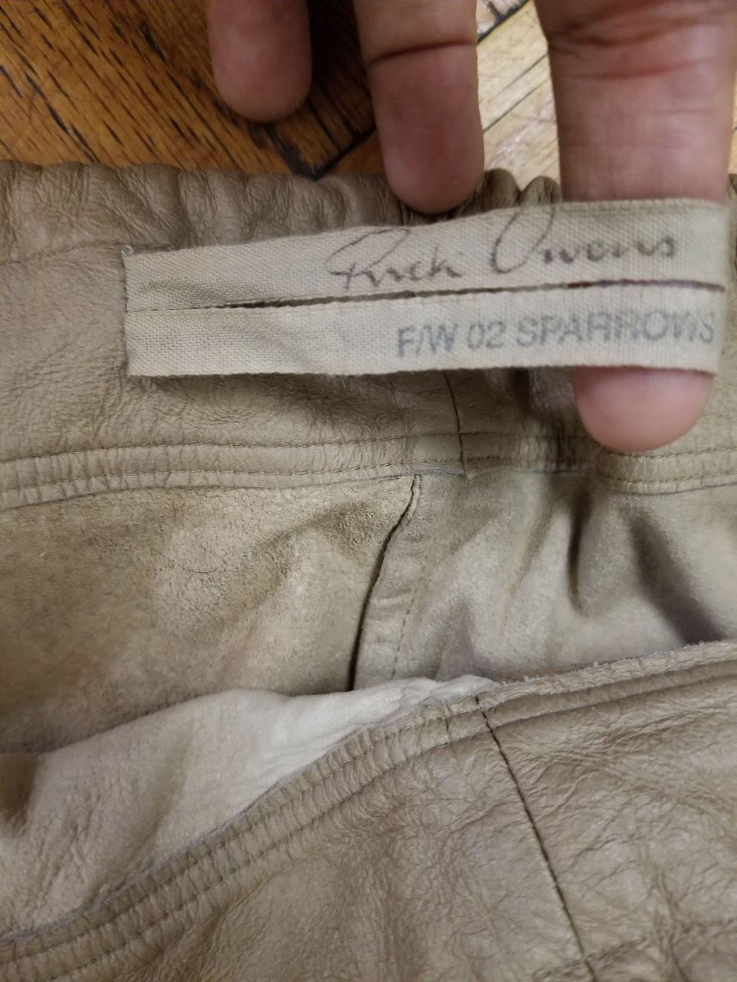 Rick Owens Rick Owens vintage cropped leather pants Sparrows f/w02 Size US 34 / EU 50 - 9 Thumbnail