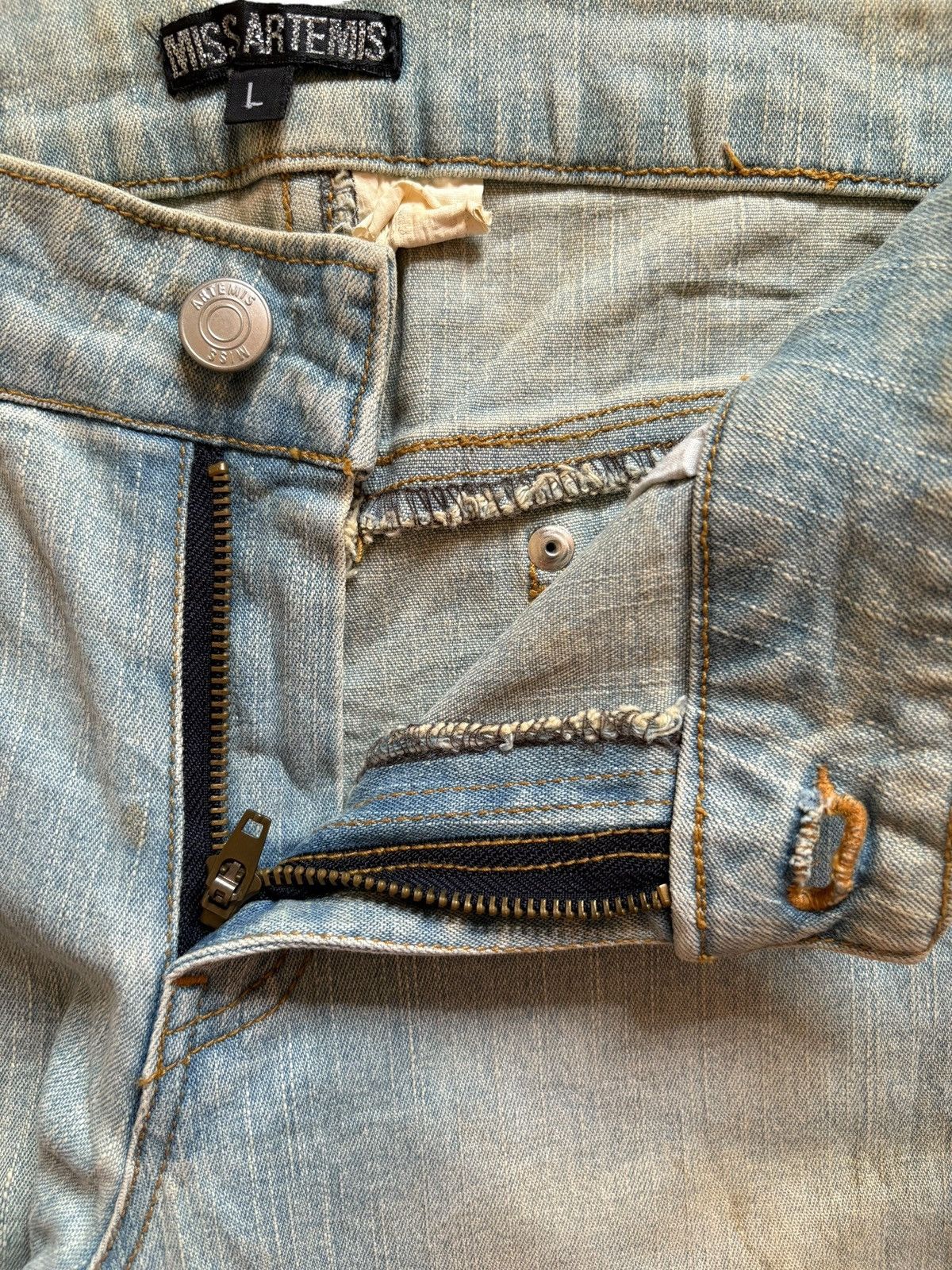 Japanese Brand SALES🔥Vintage Japanese Brand Mud Wash Flare Jeans Size 28" / US 6 / IT 42 - 9 Thumbnail
