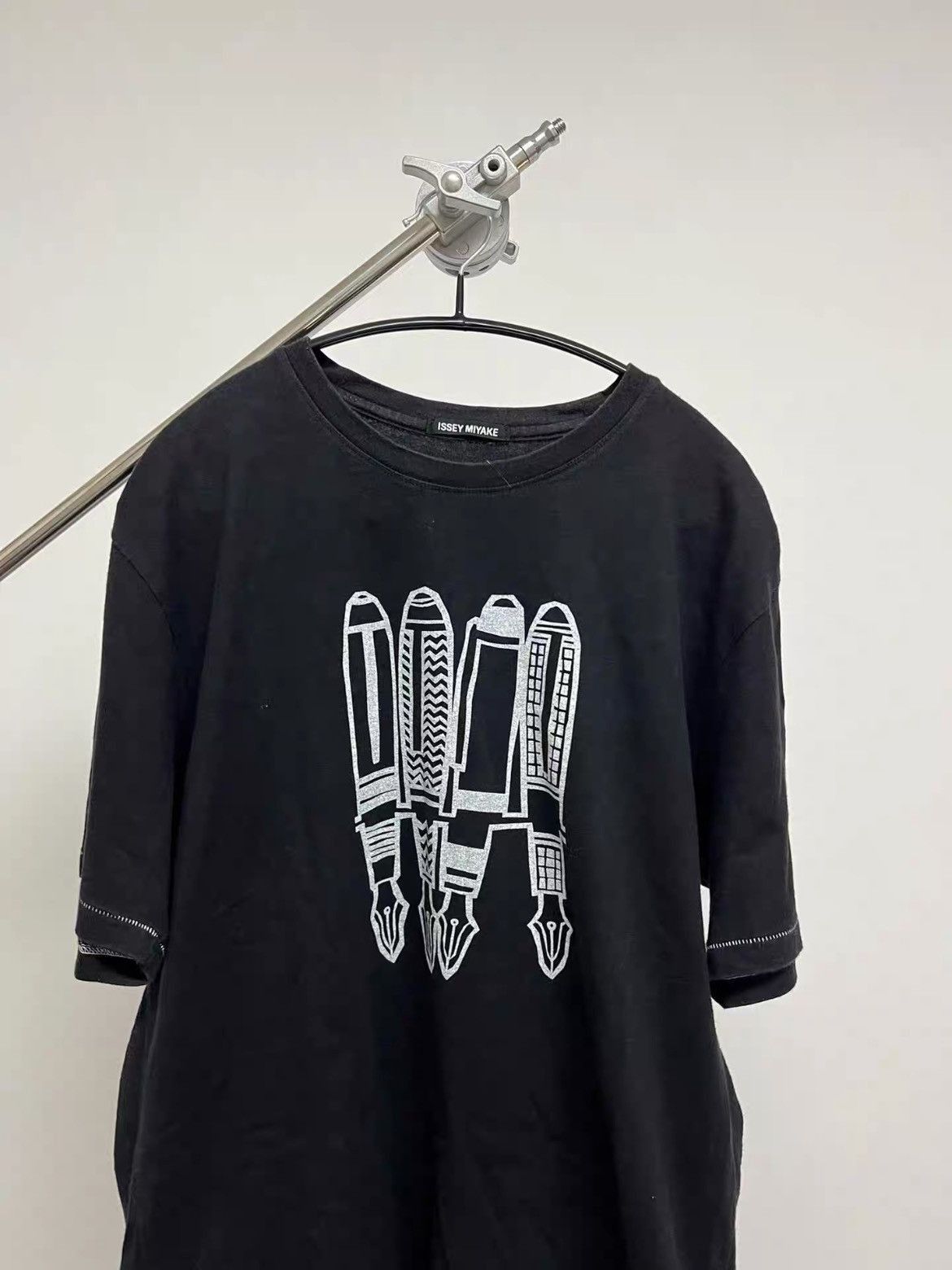 Issey Miyake Sz 4 Issey Miyake Pen Printing Tee Size US XL / EU 56 / 4 - 4 Thumbnail