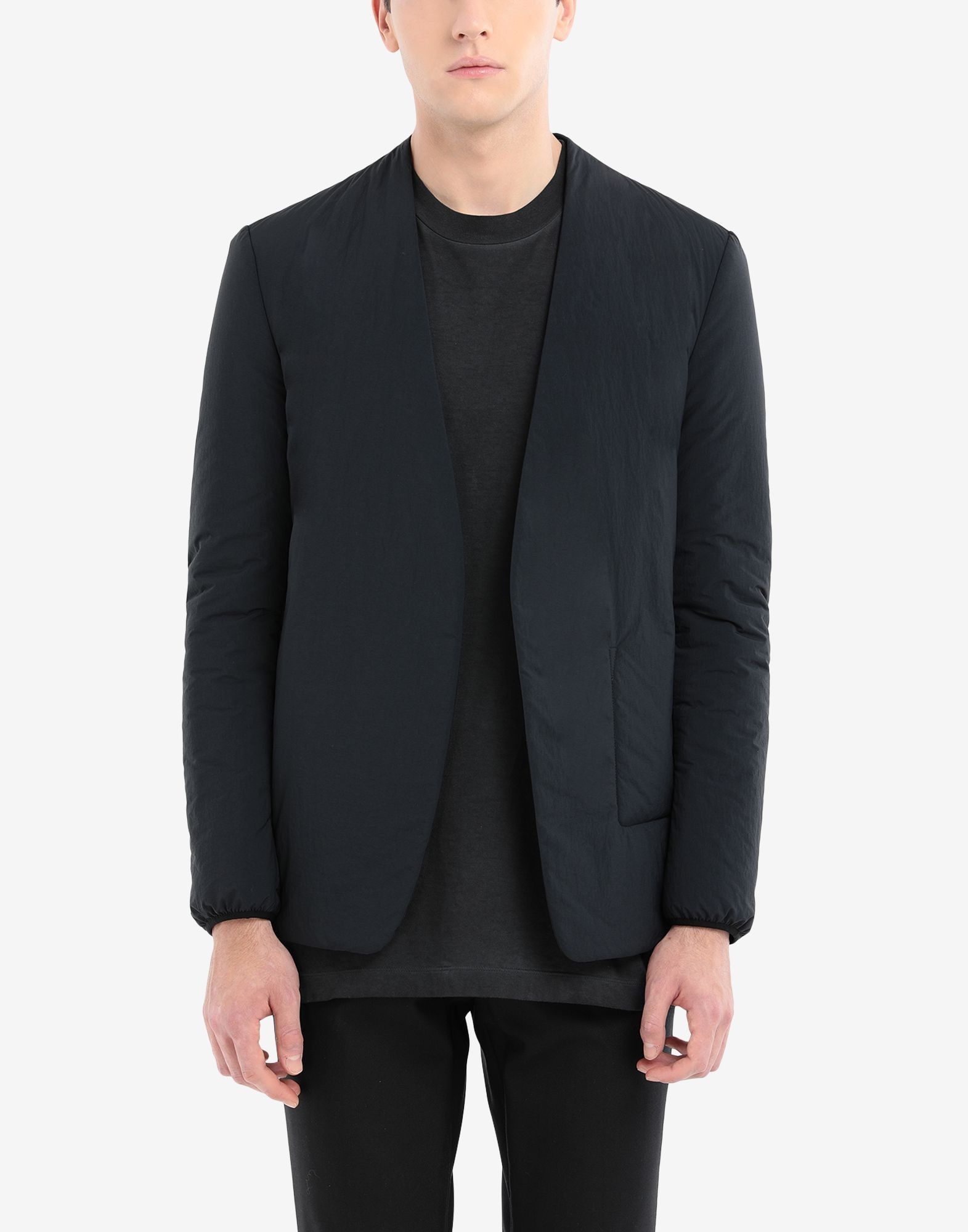 Maison Margiela Margiela Collarless Padded Blazer Jacket - Black Nylon Size US S / EU 44-46 / 1 - 2 Thumbnail