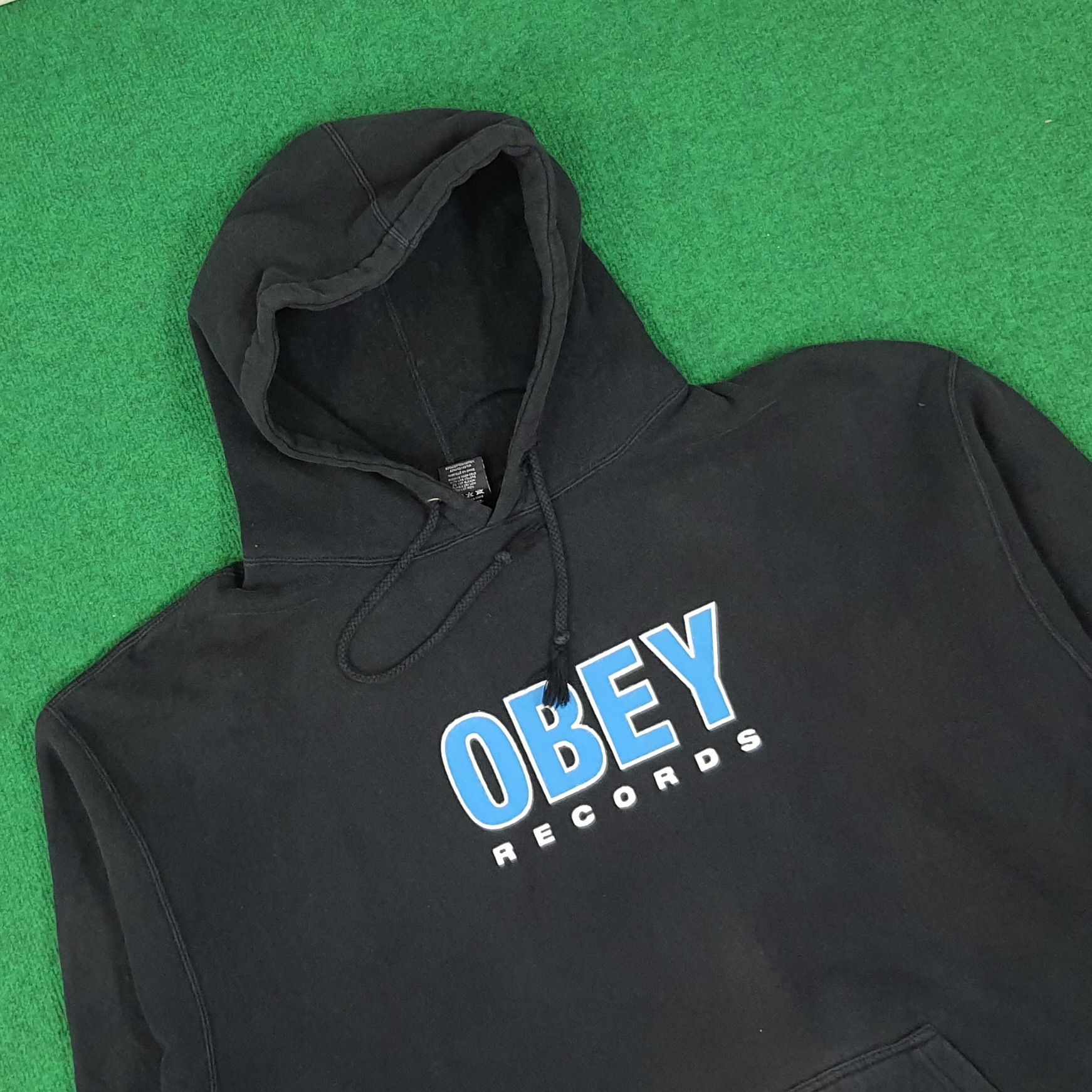 Obey × Vintage Vintage Obey Records Streetwear Hoodies Size US XXL / EU 58 / 5 - 2 Thumbnail