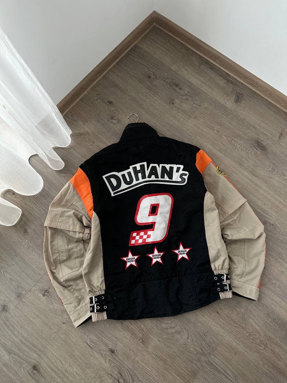 Japanese Brand × Vintage Vintage Duhan’s Shocki Moto Black Big Logo Racing Jacket Size US L / EU 52-54 / 3 - 16 Thumbnail