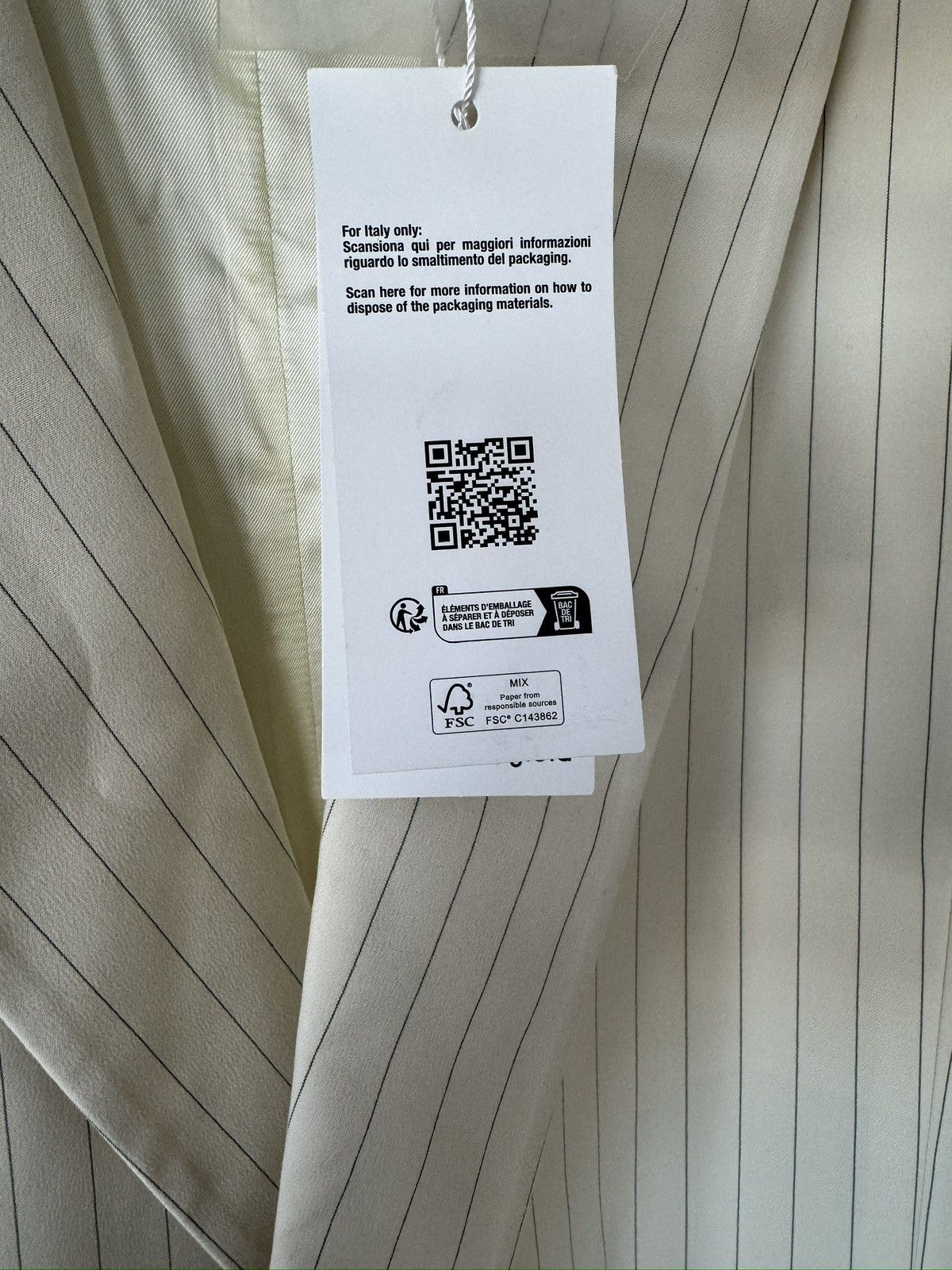 Maison Margiela $1500 Maison Margiela MM6 Pinstripe Long Coat Jacket Size S / US 4 / IT 40 - 5 Thumbnail