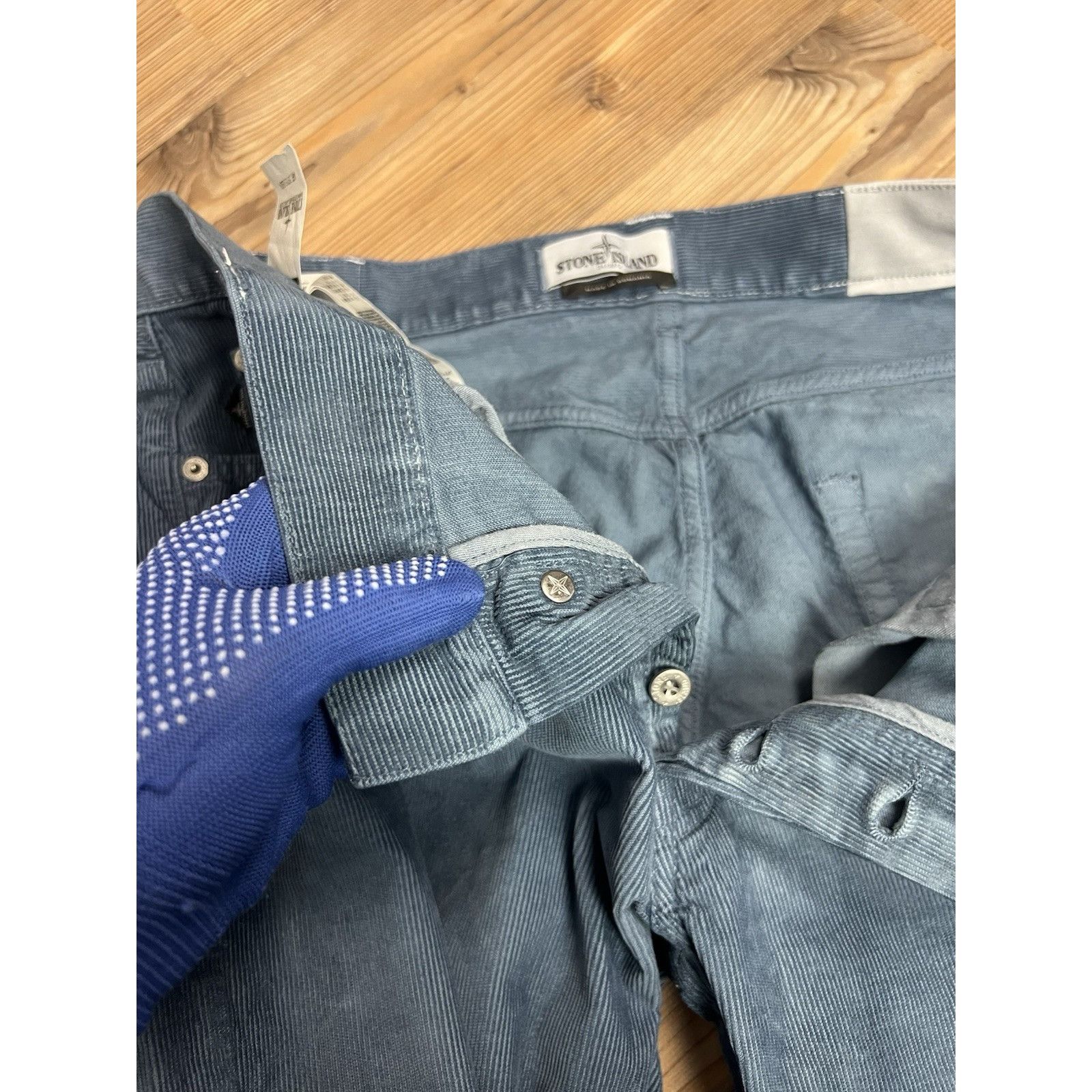 Stone Island MINT! Stone Island Blue Corduroy Pants Size W 36 L 34 Size US 36 / EU 52 - 14 Thumbnail